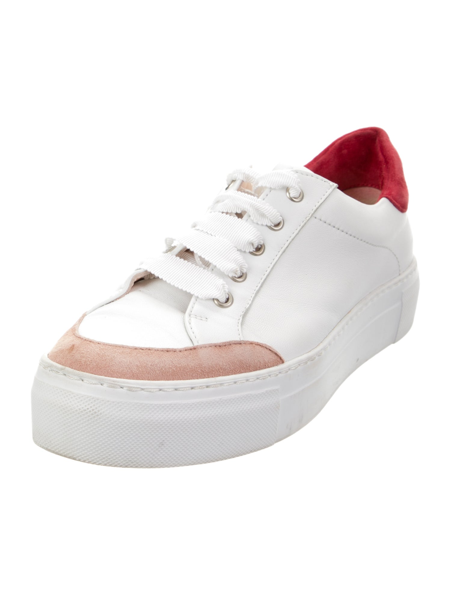AGL Leather Striped Sneakers