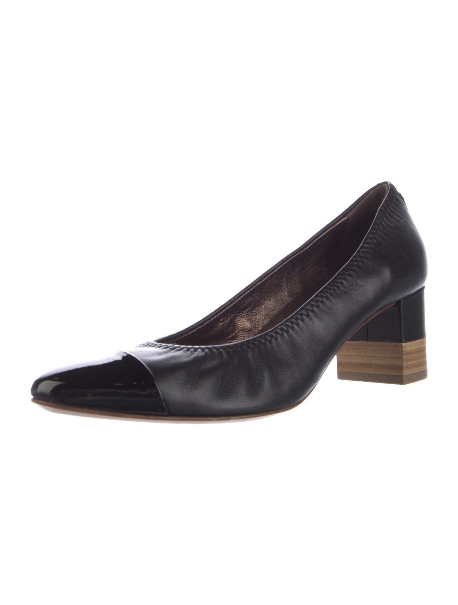 AGL Leather Colorblock Pattern Pumps