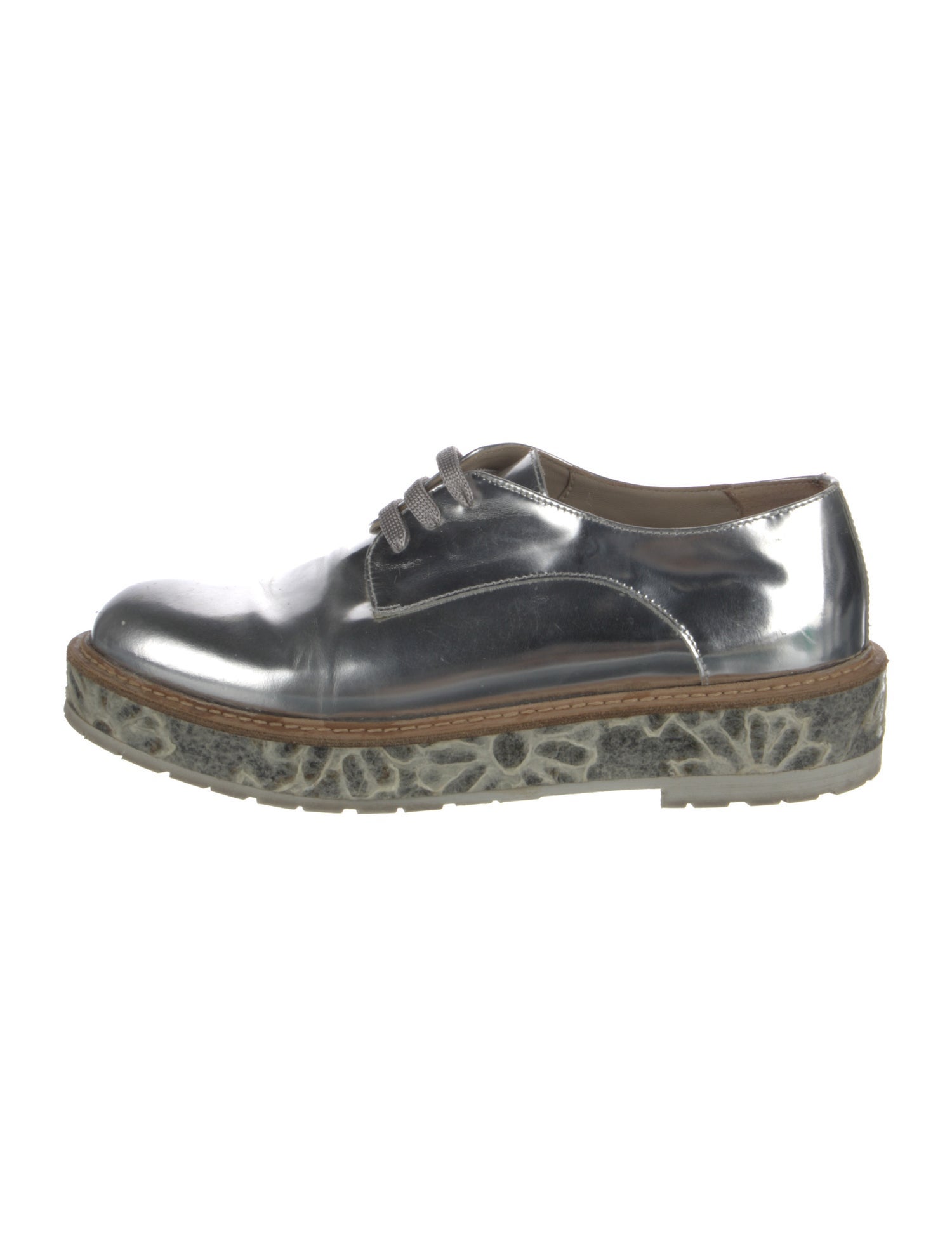 AGL Patent Leather Espadrille Sneakers