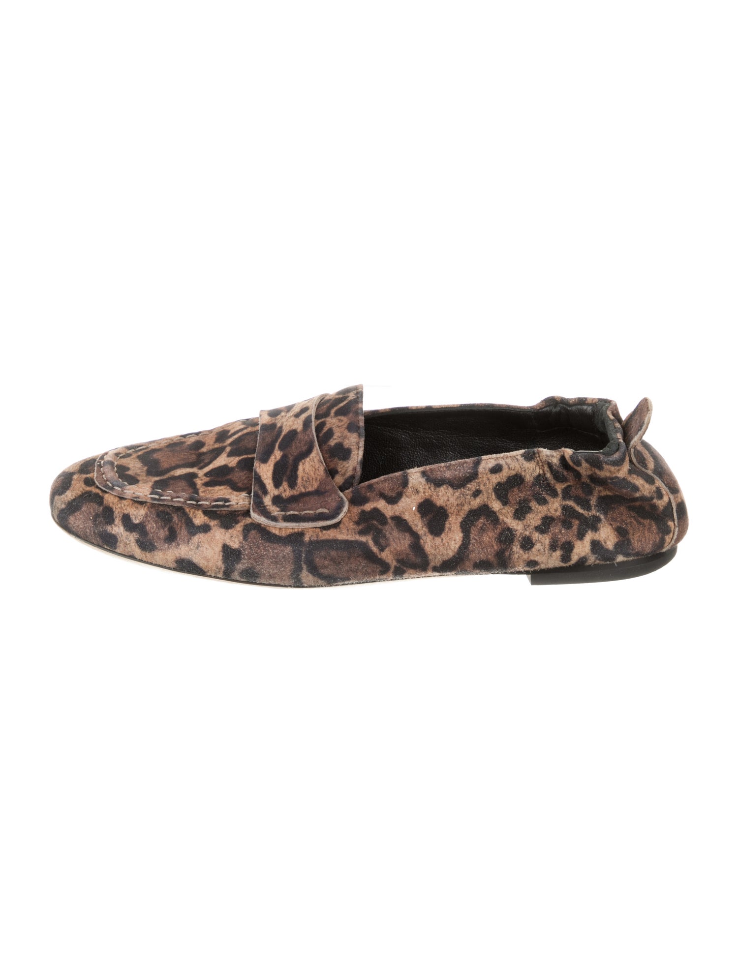 AGL Suede Animal Print Loafers
