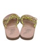 Ancient Greek Sandals x Lemlem Patent Leather Floral Print Slides