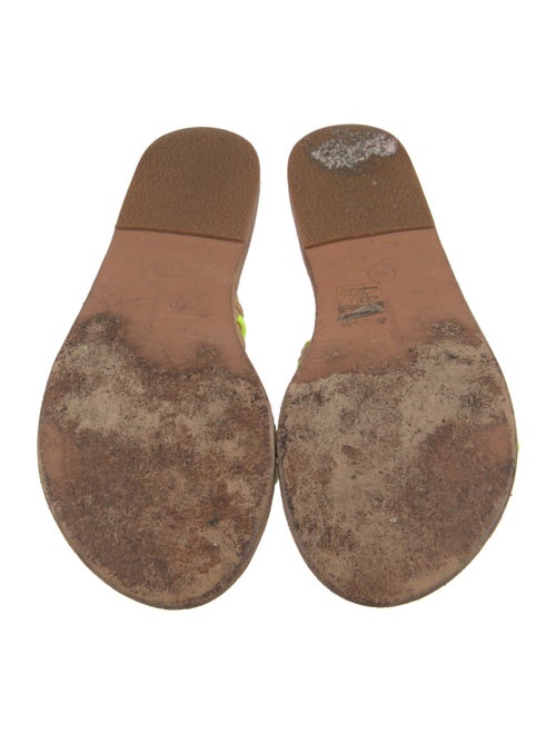 Ancient Greek Sandals x Lemlem Patent Leather Floral Print Slides