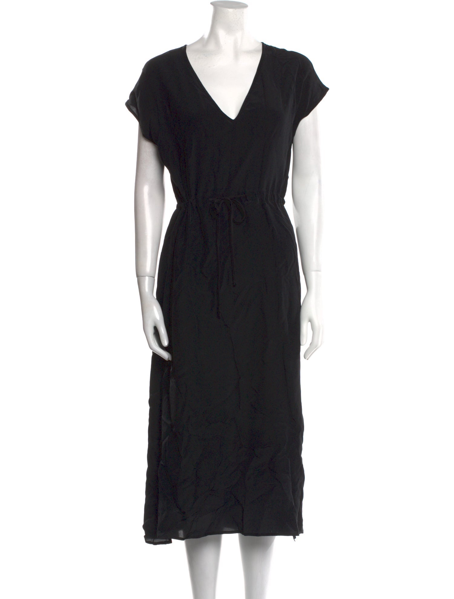 Ali Golden Silk Midi Length Dress