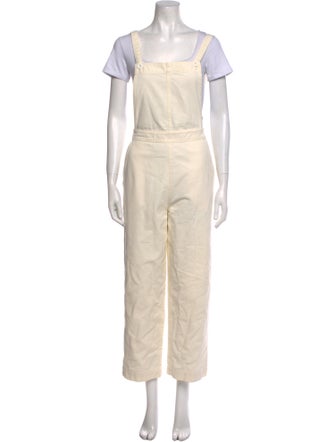 Ali Golden Square Neckline Jumpsuit