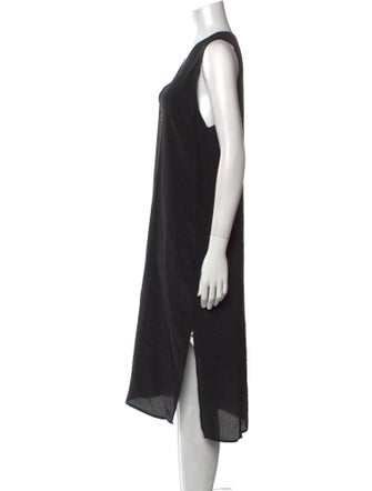 Ali Golden Silk Midi Length Dress