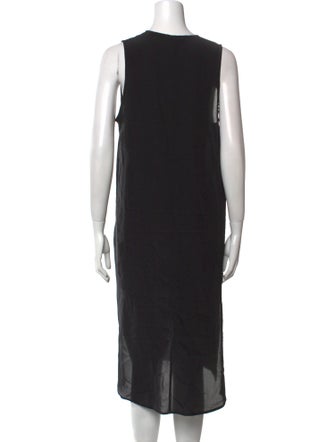 Ali Golden Silk Midi Length Dress