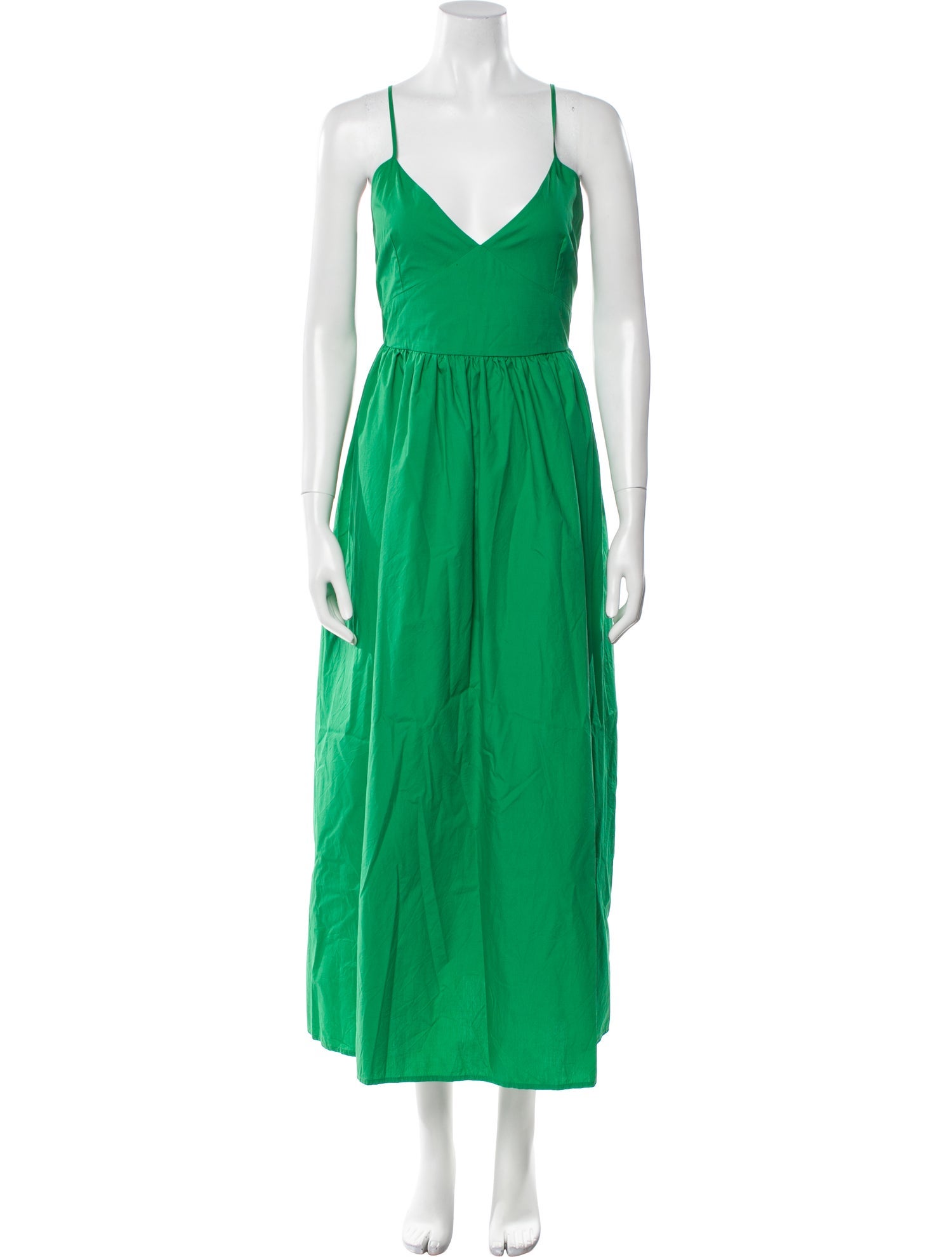 Ali Golden V-Neck Long Dress