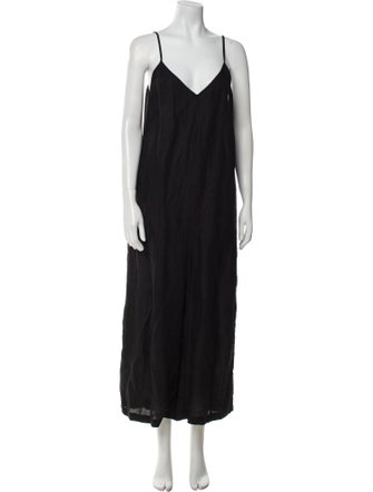 Ali Golden V-Neck Jumpsuit