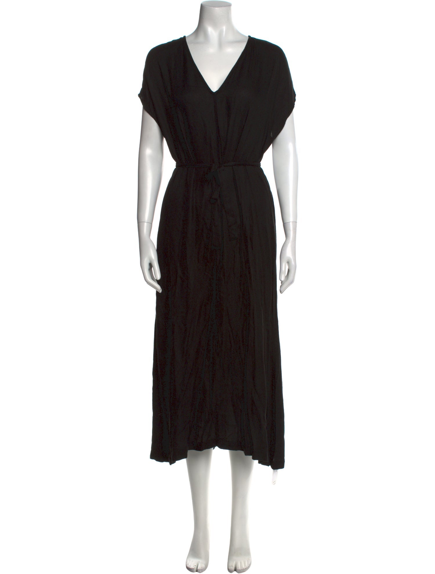 Ali Golden V-Neck Long Dress