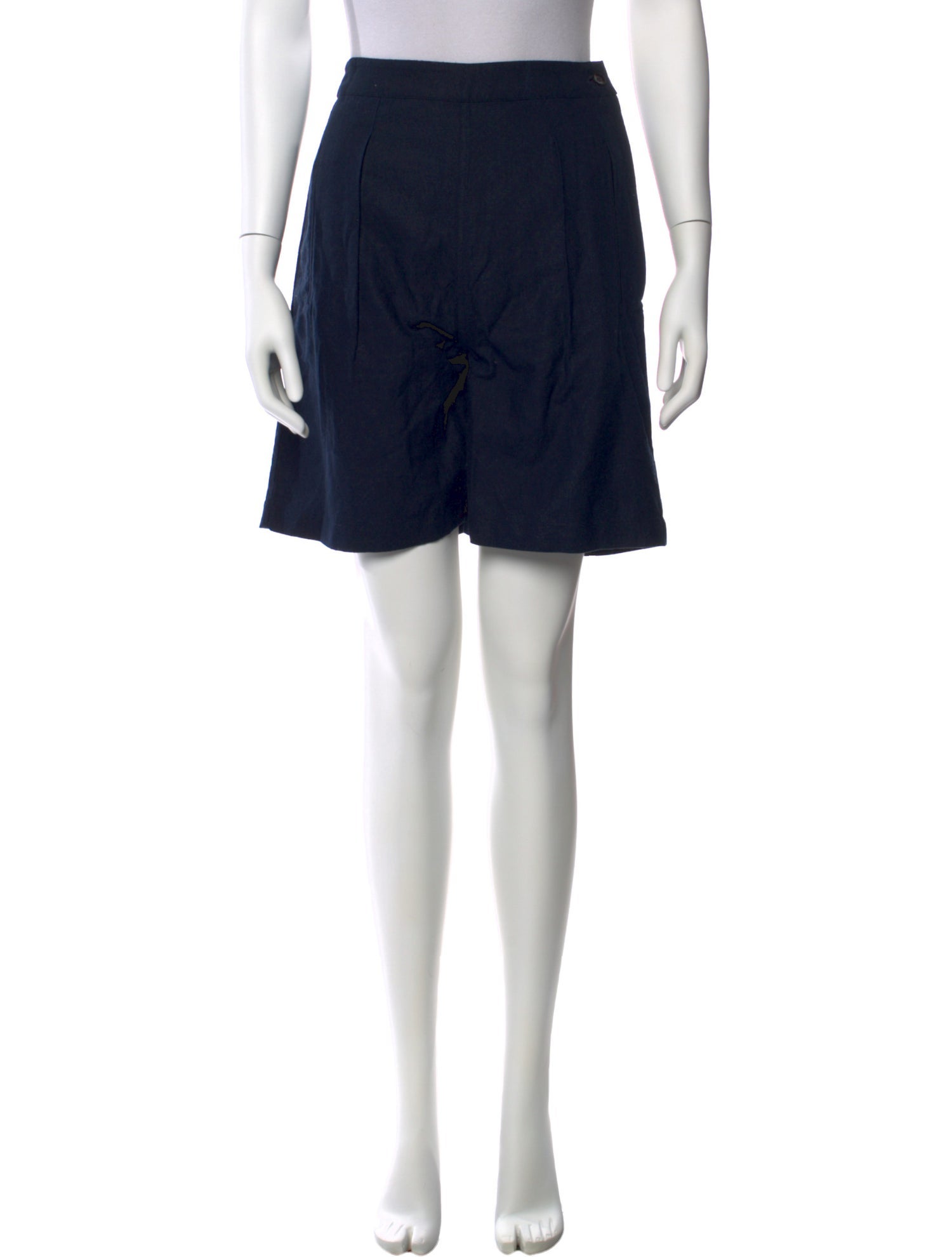 Ali Golden Silk Knee-Length Shorts