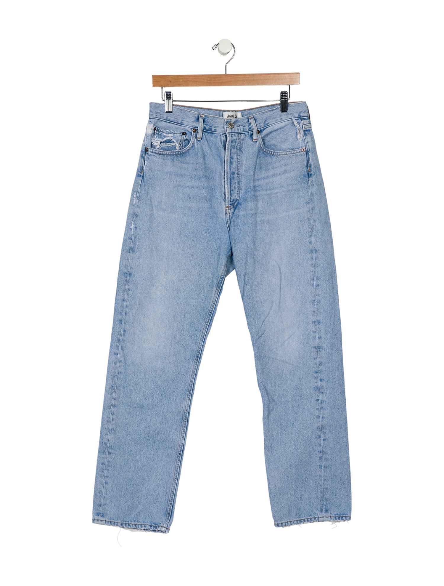AGOLDE High-Rise Straight Leg Jeans