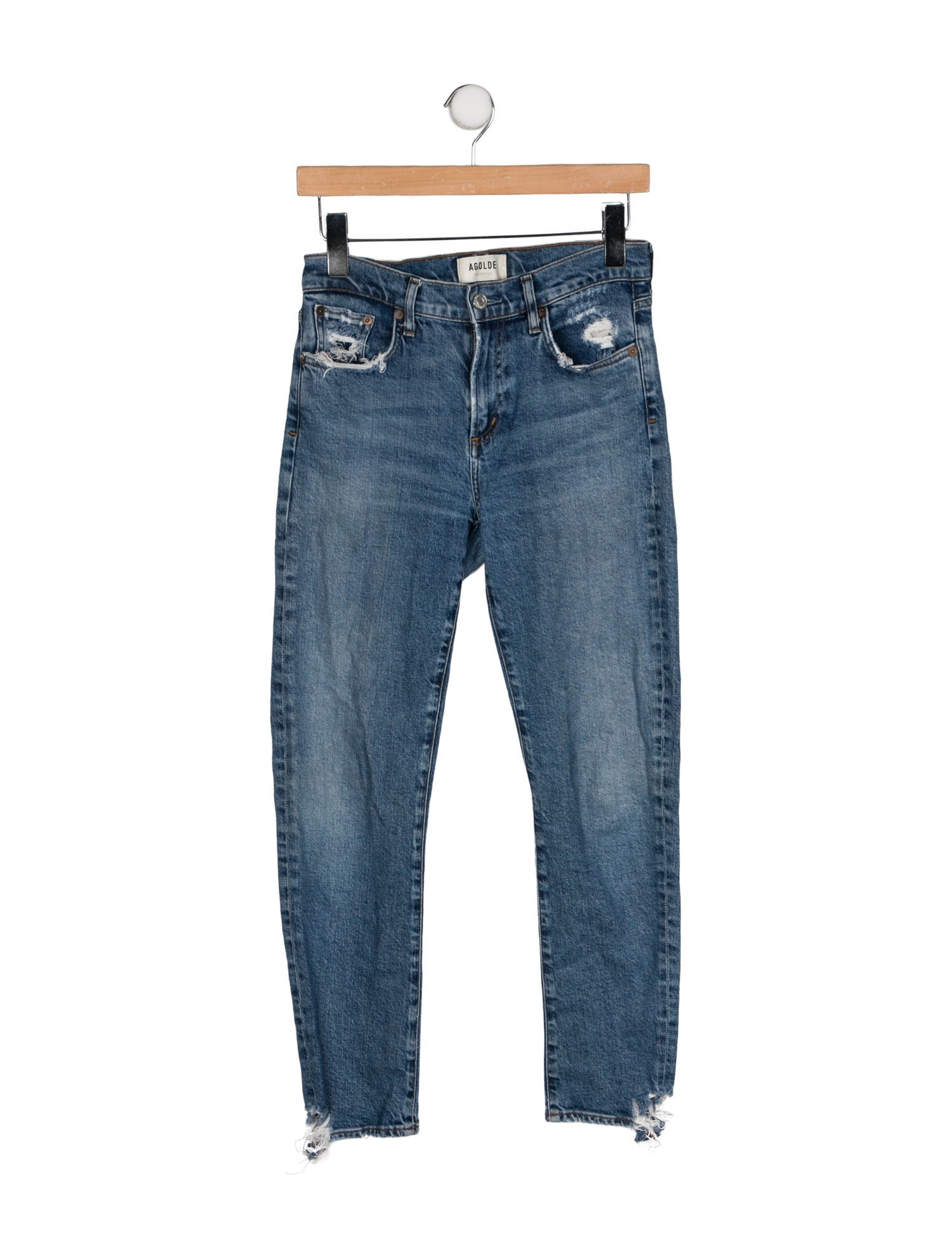 AGOLDE Mid-Rise Skinny Leg Jeans