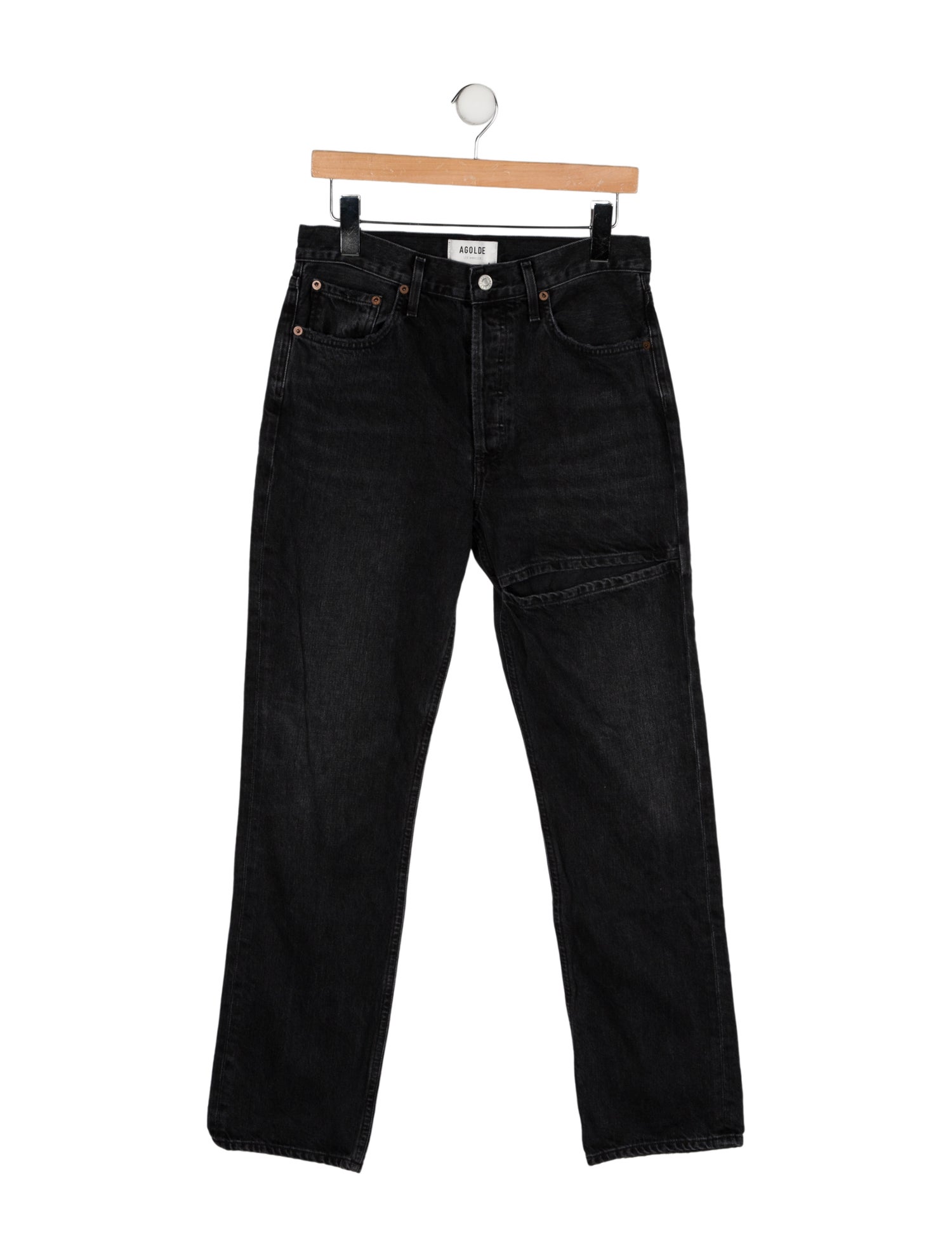 AGOLDE High-Rise Straight Leg Jeans