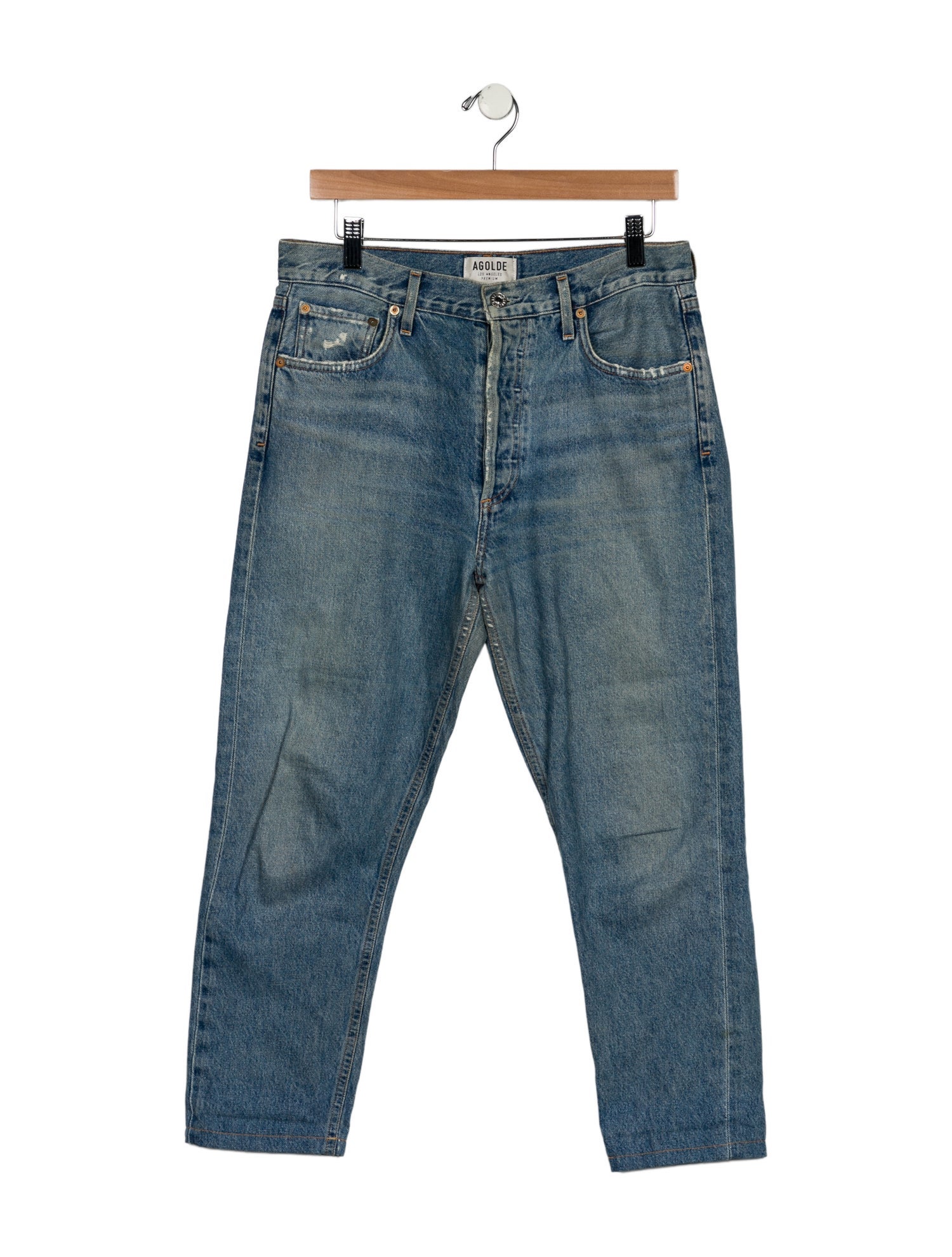 AGOLDE High-Rise Straight Leg Jeans