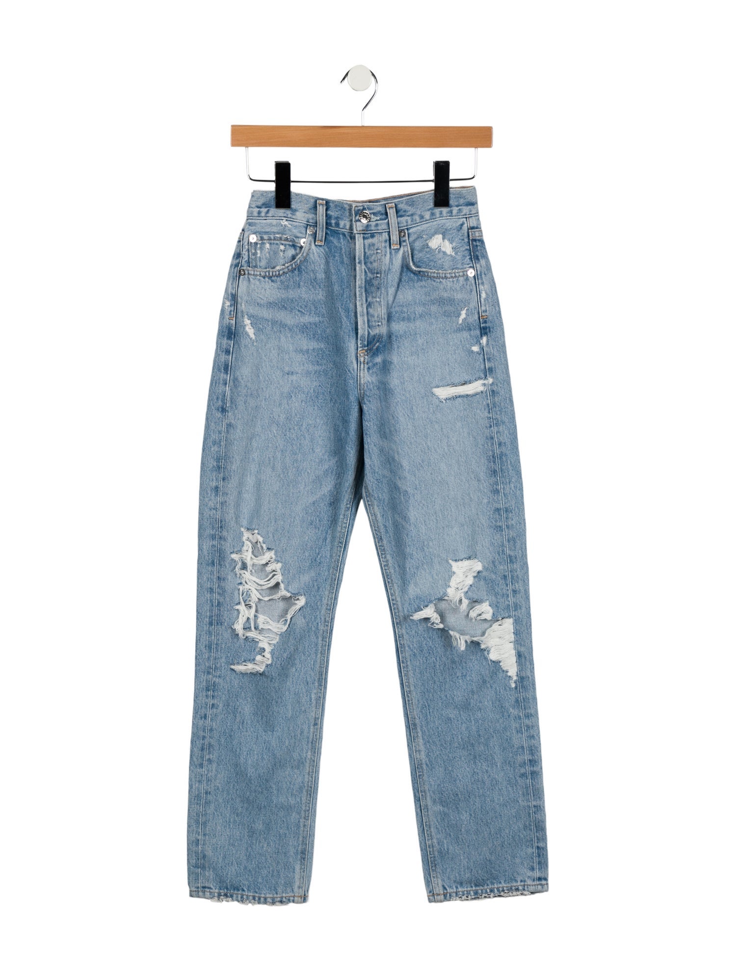 AGOLDE High-Rise Straight Leg Jeans