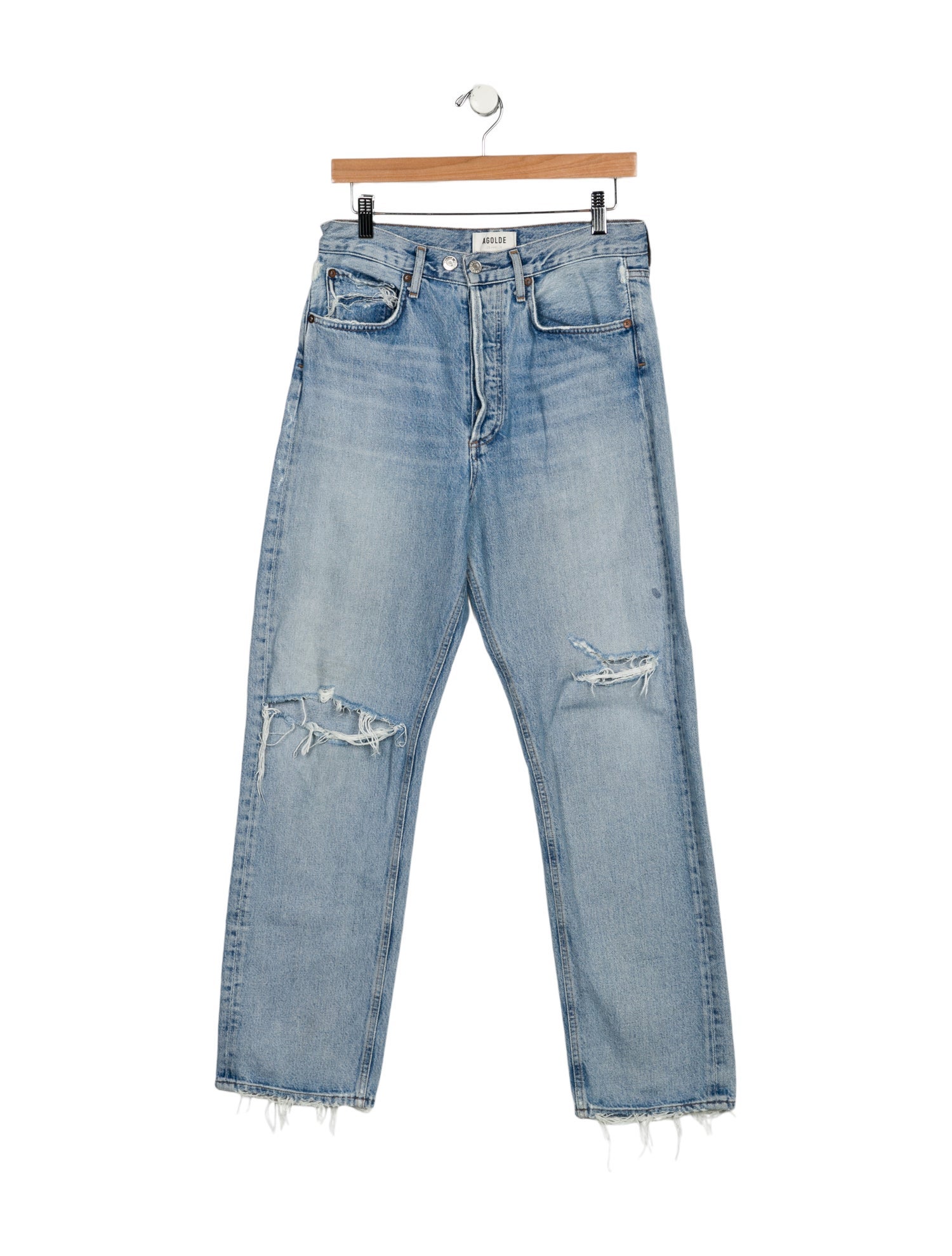 AGOLDE High-Rise Straight Leg Jeans