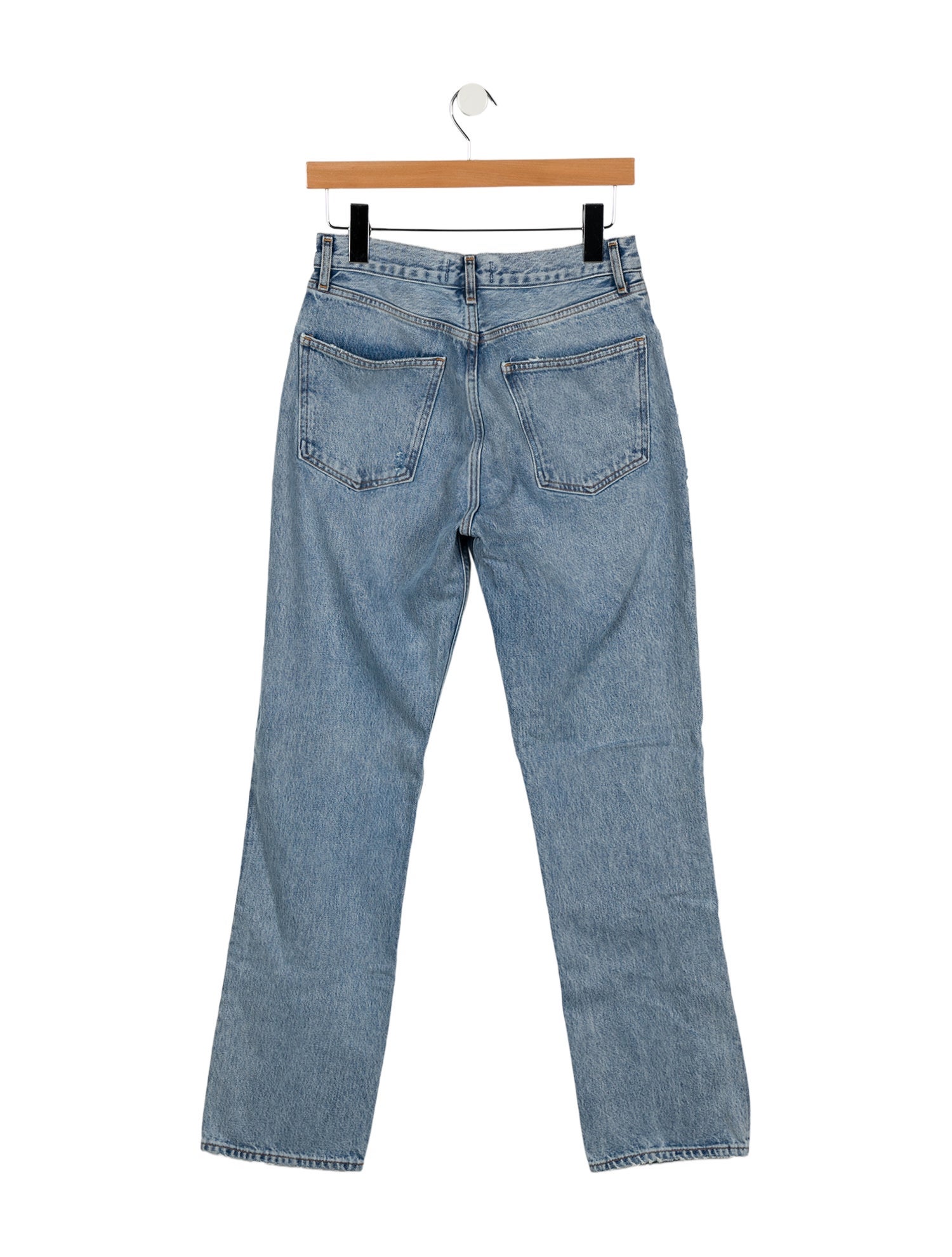 AGOLDE Mid-Rise Straight Leg Jeans