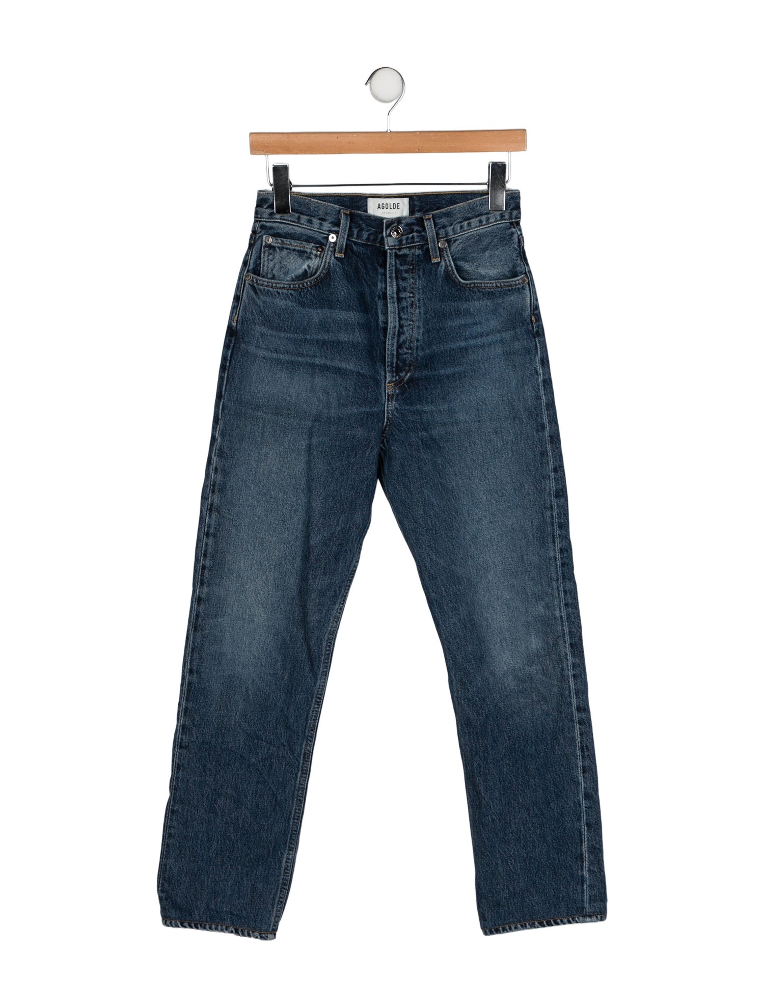 AGOLDE High-Rise Straight Leg Jeans