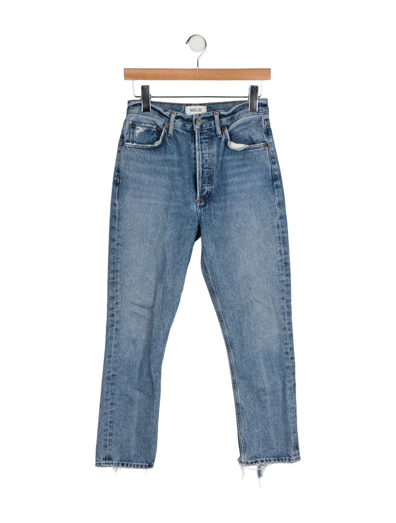 AGOLDE High-Rise Straight Leg Jeans