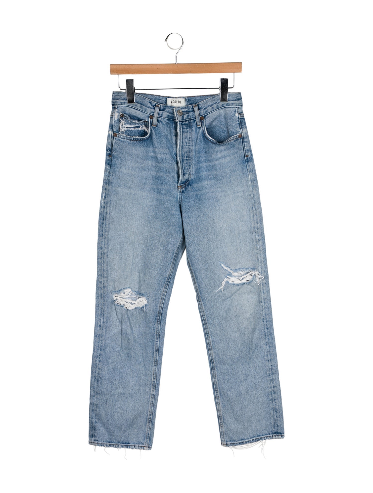 AGOLDE High-Rise Straight Leg Jeans