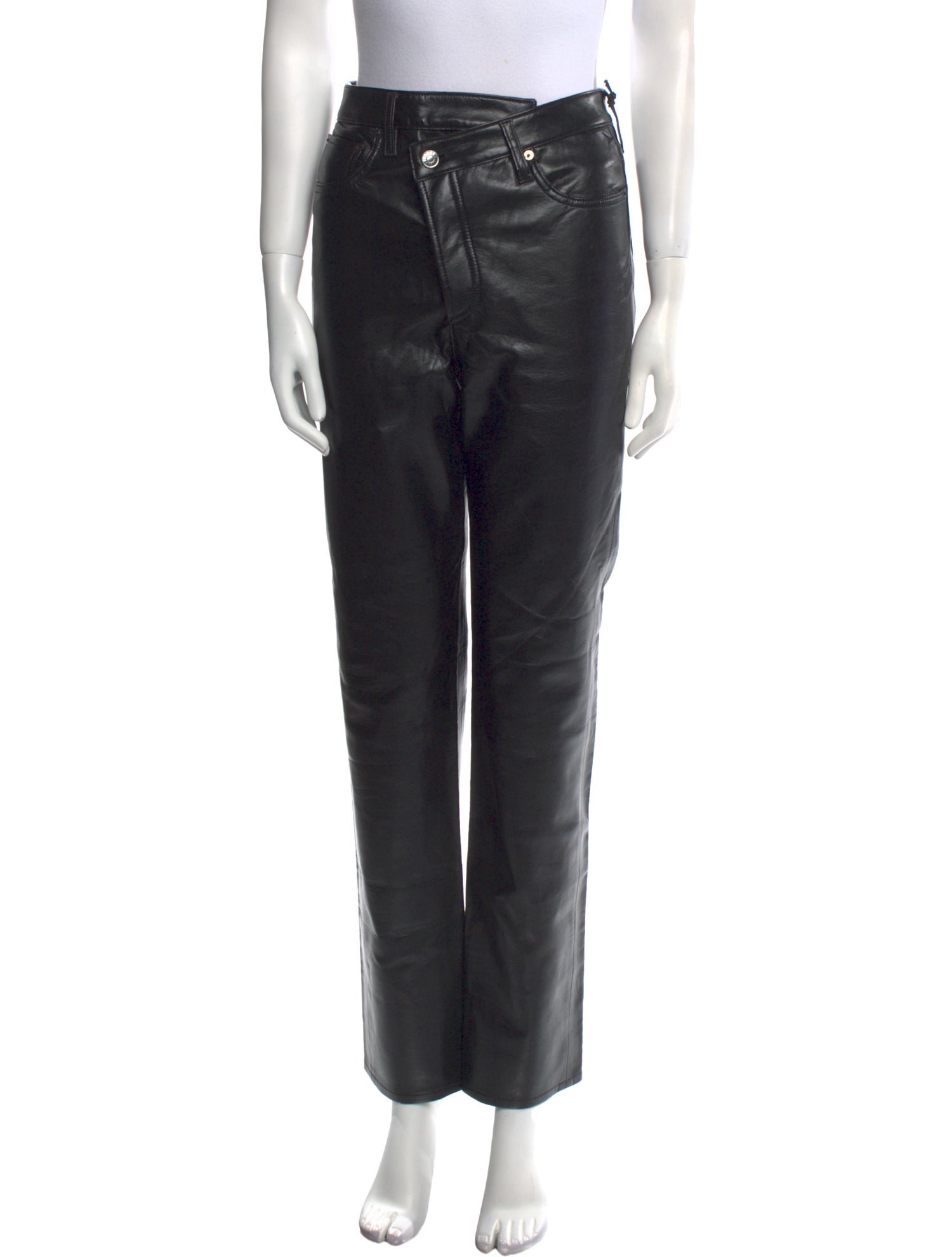 AGOLDE Leather Straight Leg Pants w/ Tags