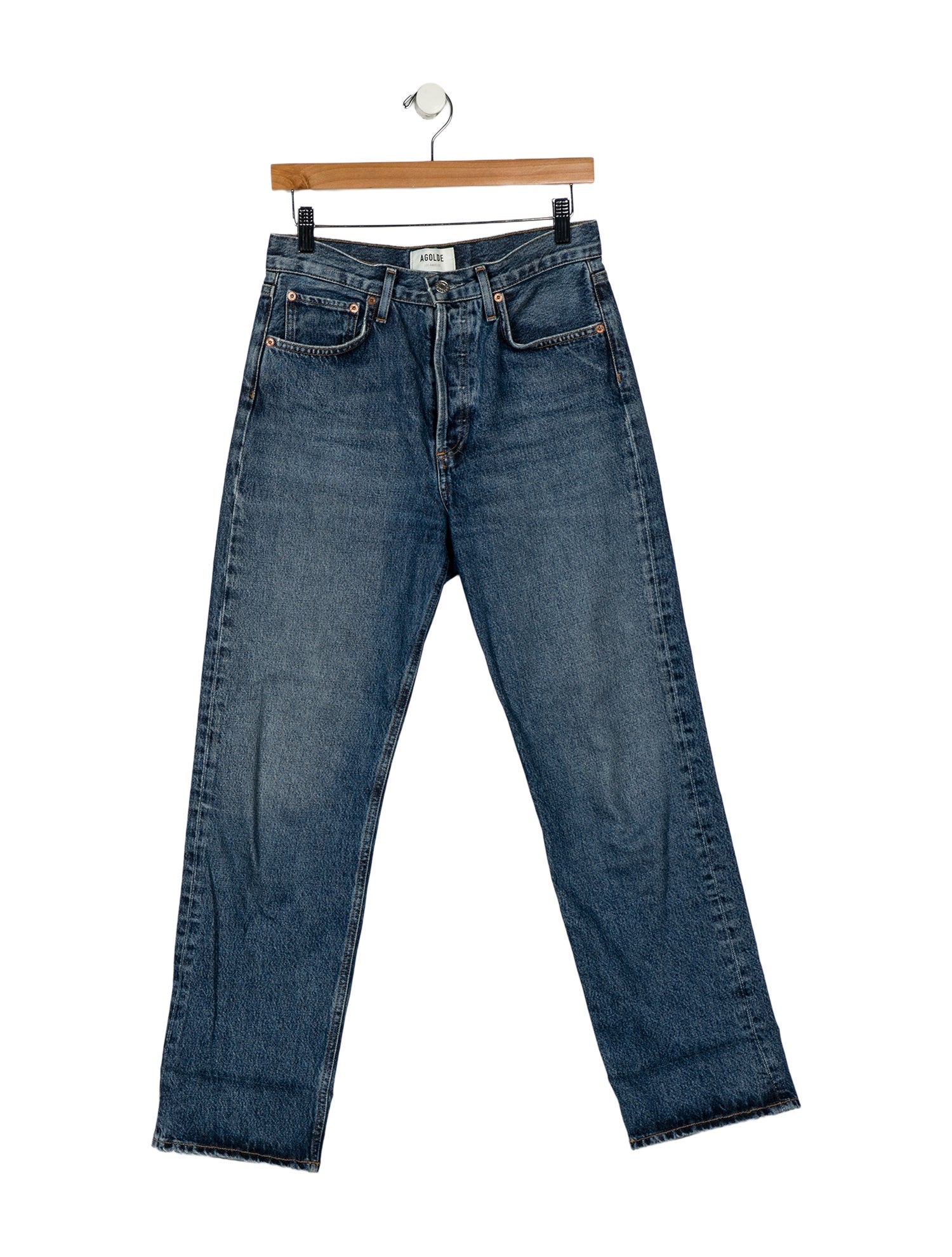 AGOLDE High-Rise Straight Leg Jeans
