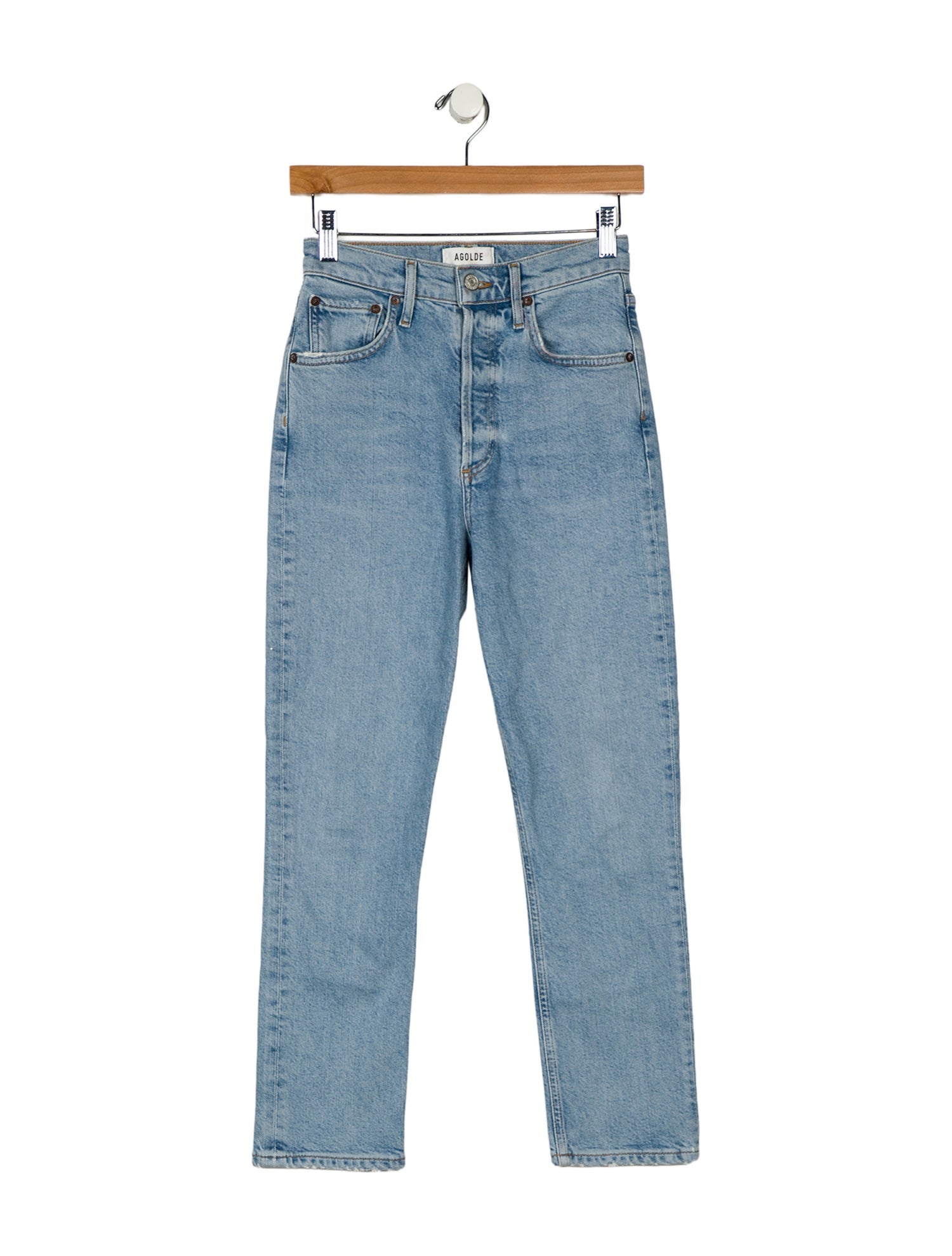 AGOLDE High-Rise Straight Leg Jeans