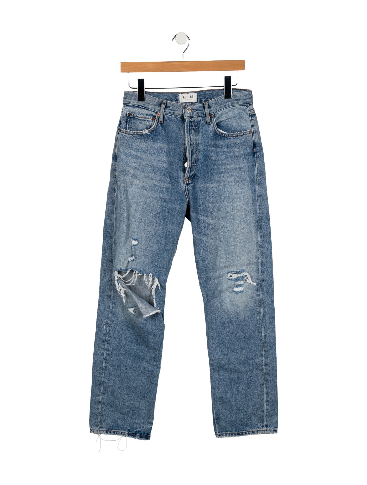 AGOLDE High-Rise Straight Leg Jeans