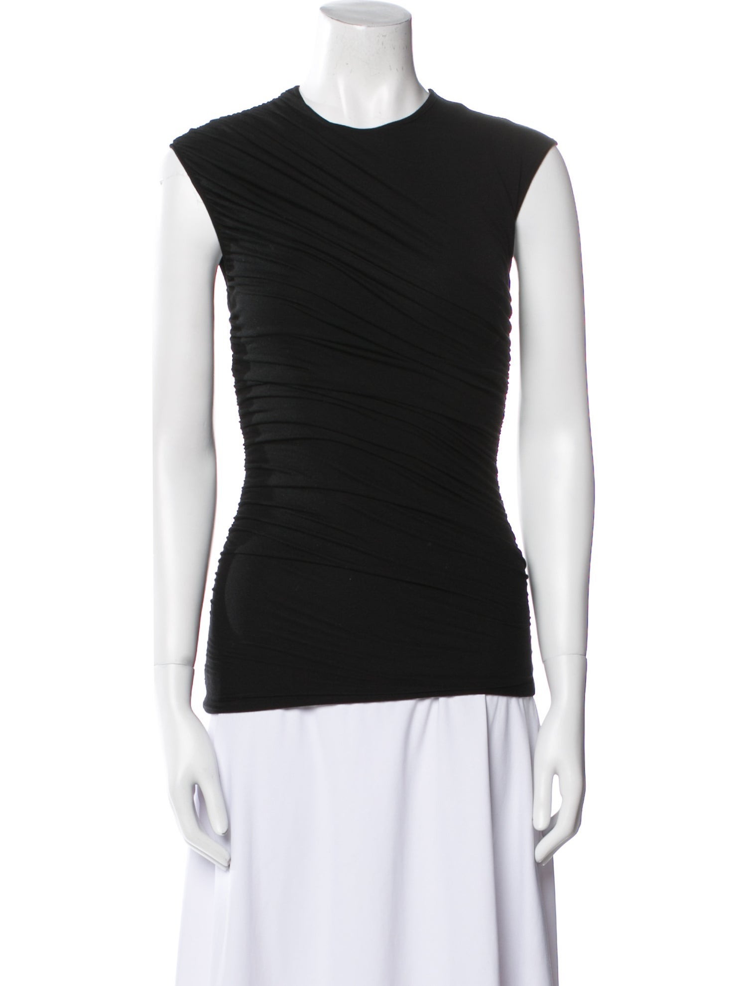 AGOLDE Crew Neck Sleeveless Top