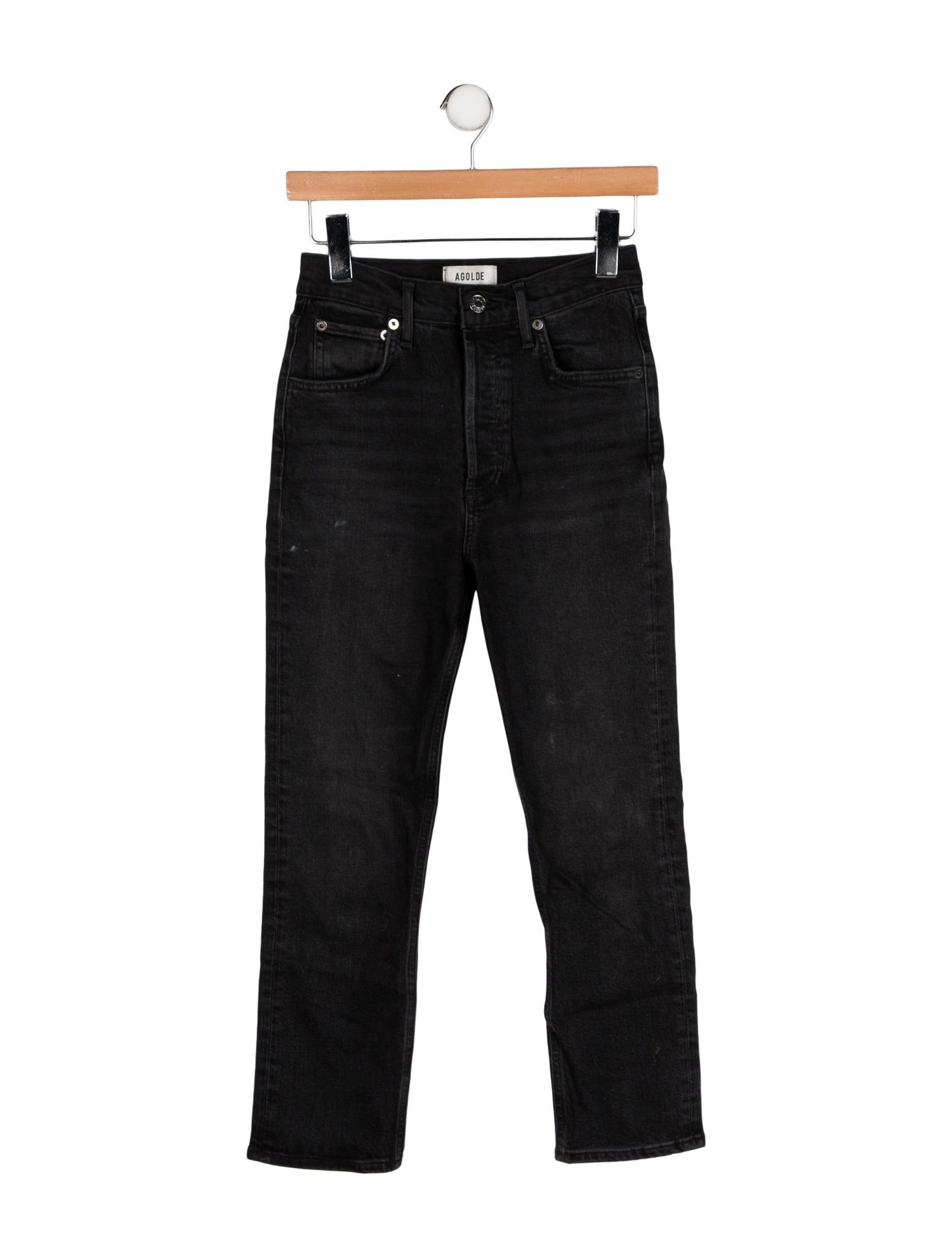 AGOLDE Mid-Rise Straight Leg Jeans