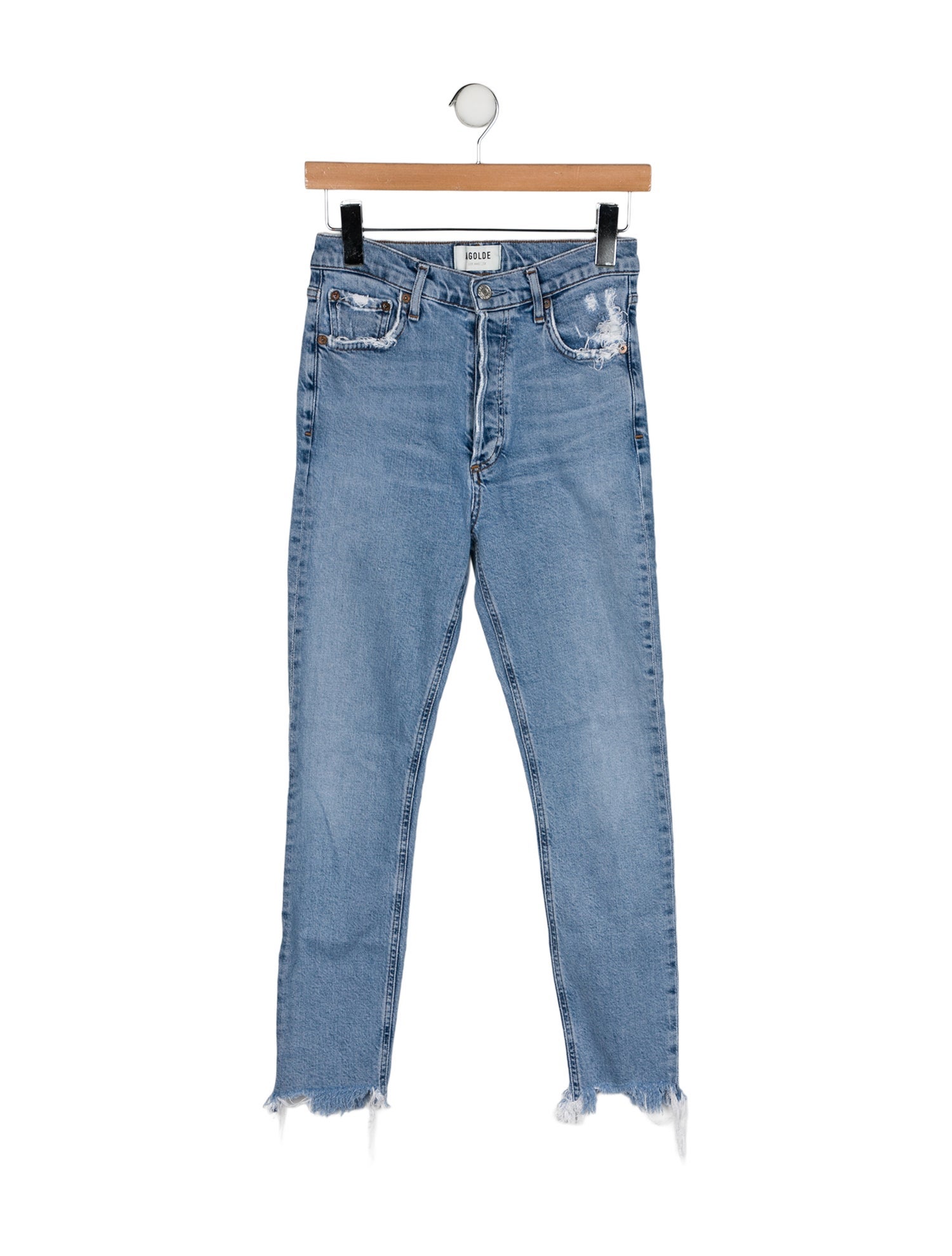 AGOLDE Mid-Rise Skinny Leg Jeans