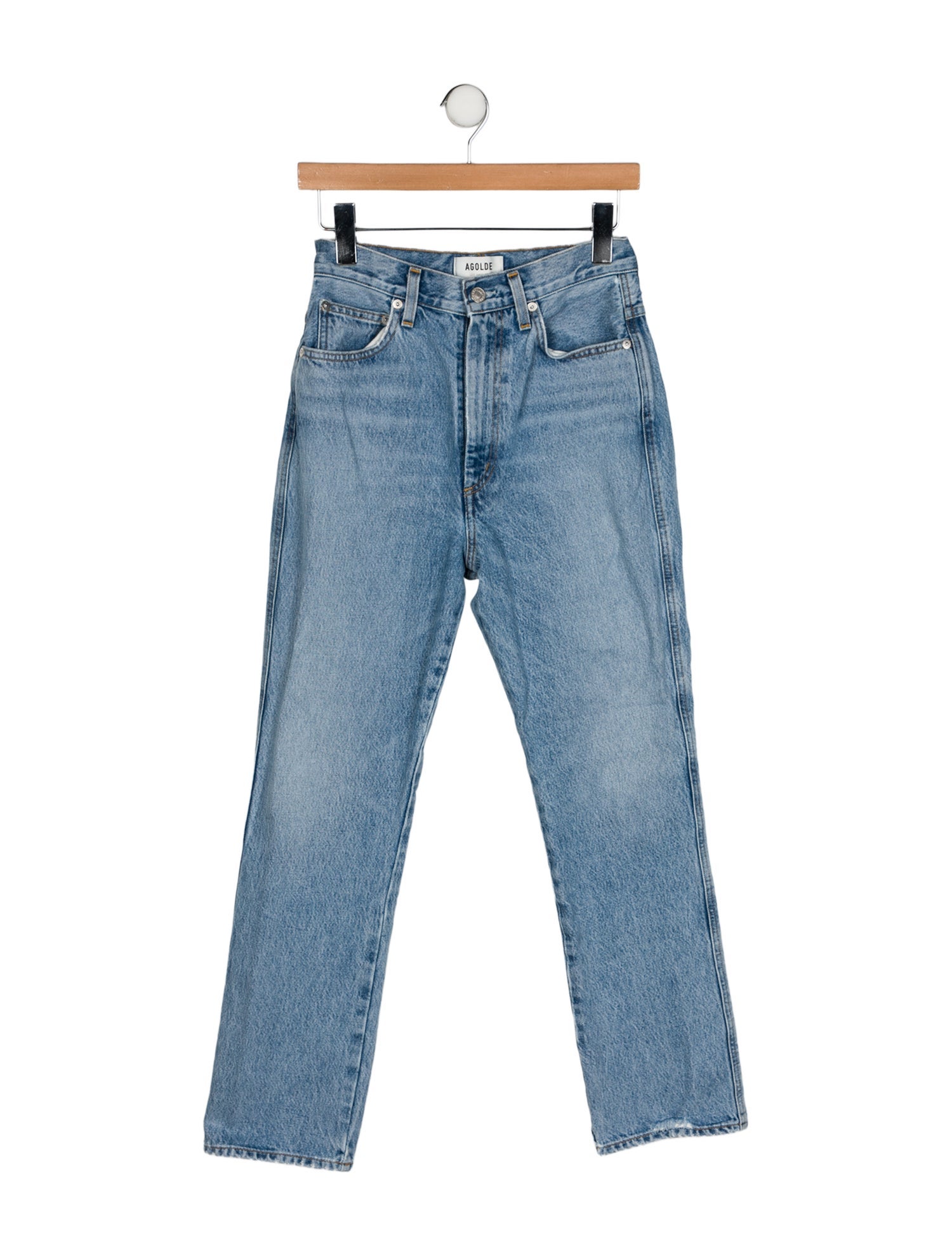 AGOLDE High-Rise Straight Leg Jeans