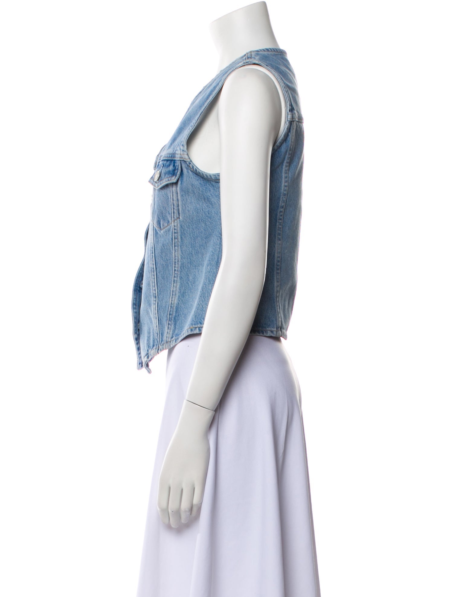 AGOLDE V-Neck Sleeveless Crop Top