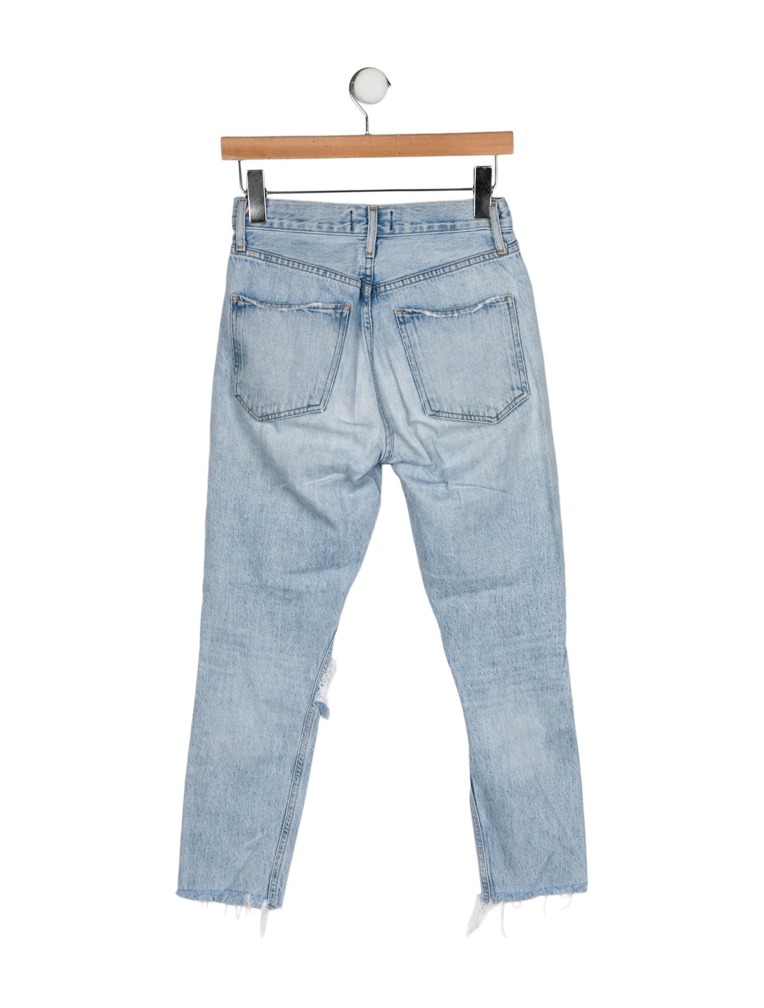 AGOLDE Mid-Rise Straight Leg Jeans
