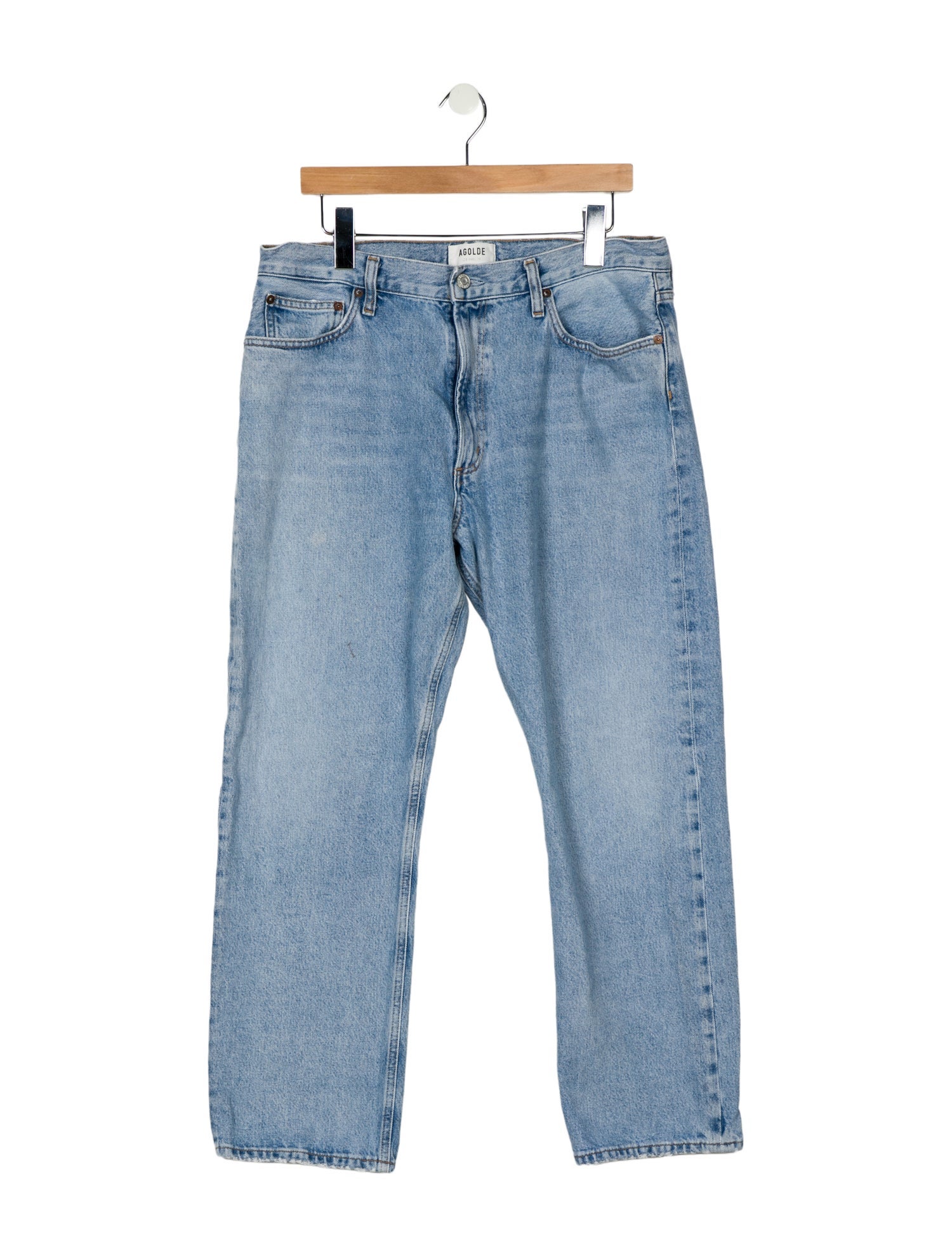 AGOLDE High-Rise Straight Leg Jeans