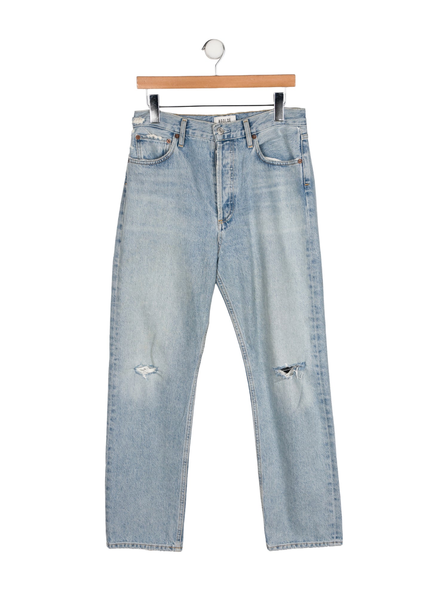 AGOLDE High-Rise Straight Leg Jeans