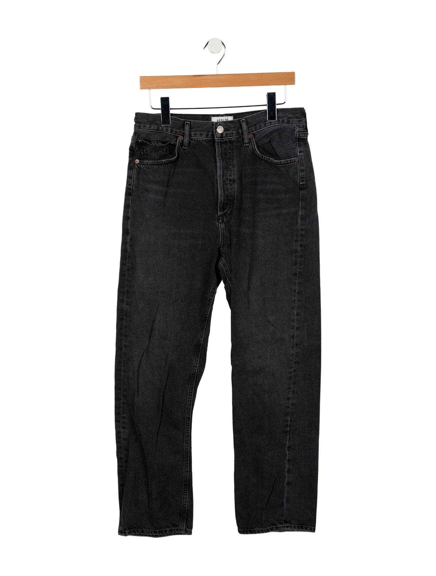 AGOLDE High-Rise Straight Leg Jeans