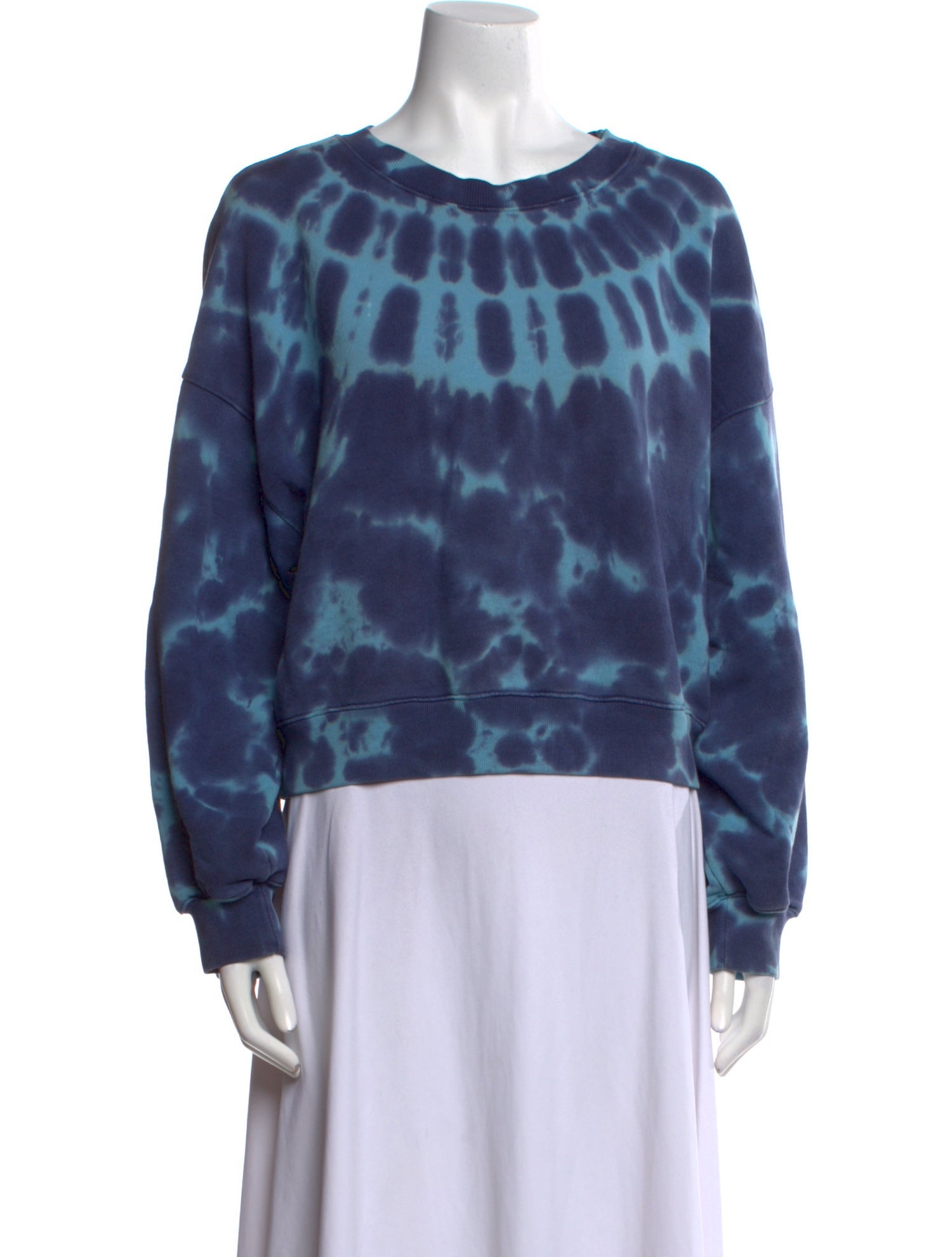 AGOLDE Tie-Dye Print Crew Neck Sweatshirt