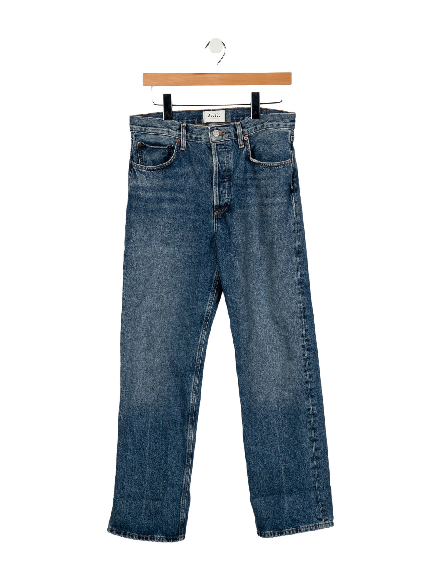 AGOLDE High-Rise Straight Leg Jeans