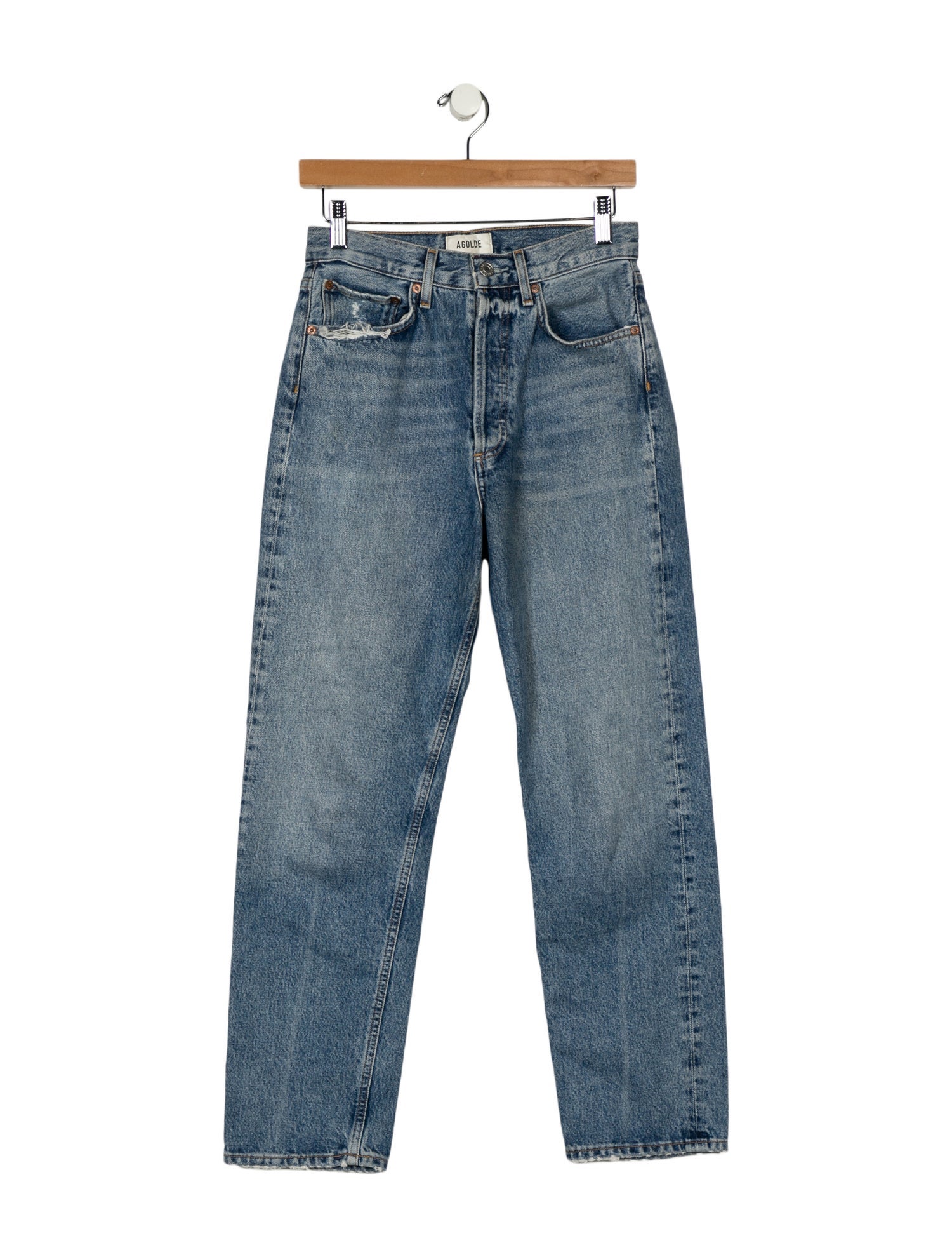 AGOLDE High-Rise Straight Leg Jeans