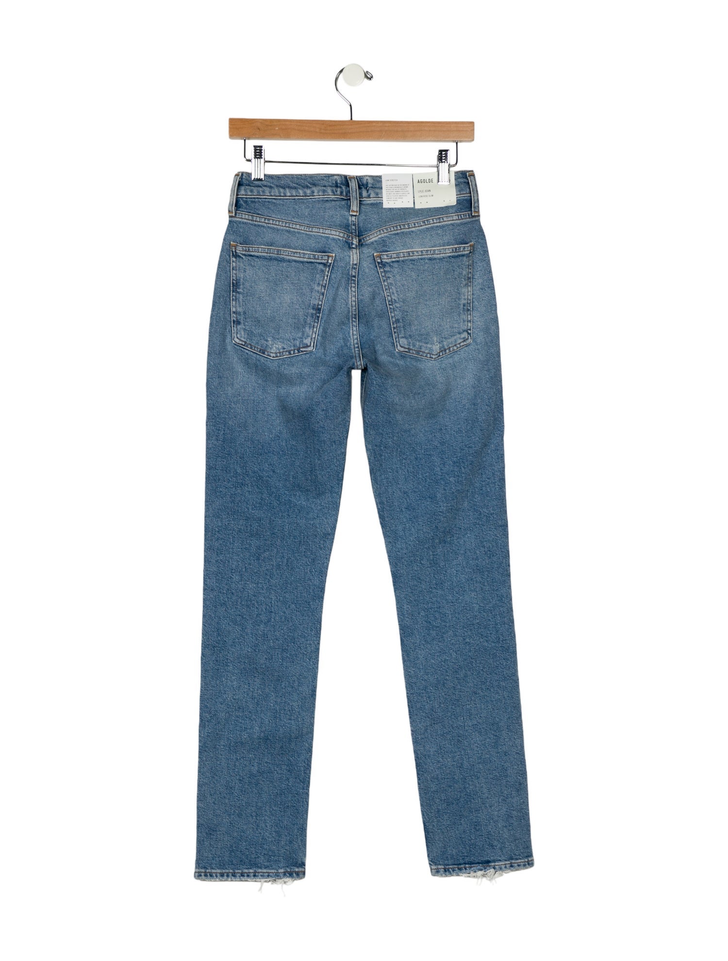 AGOLDE Mid-Rise Straight Leg Jeans