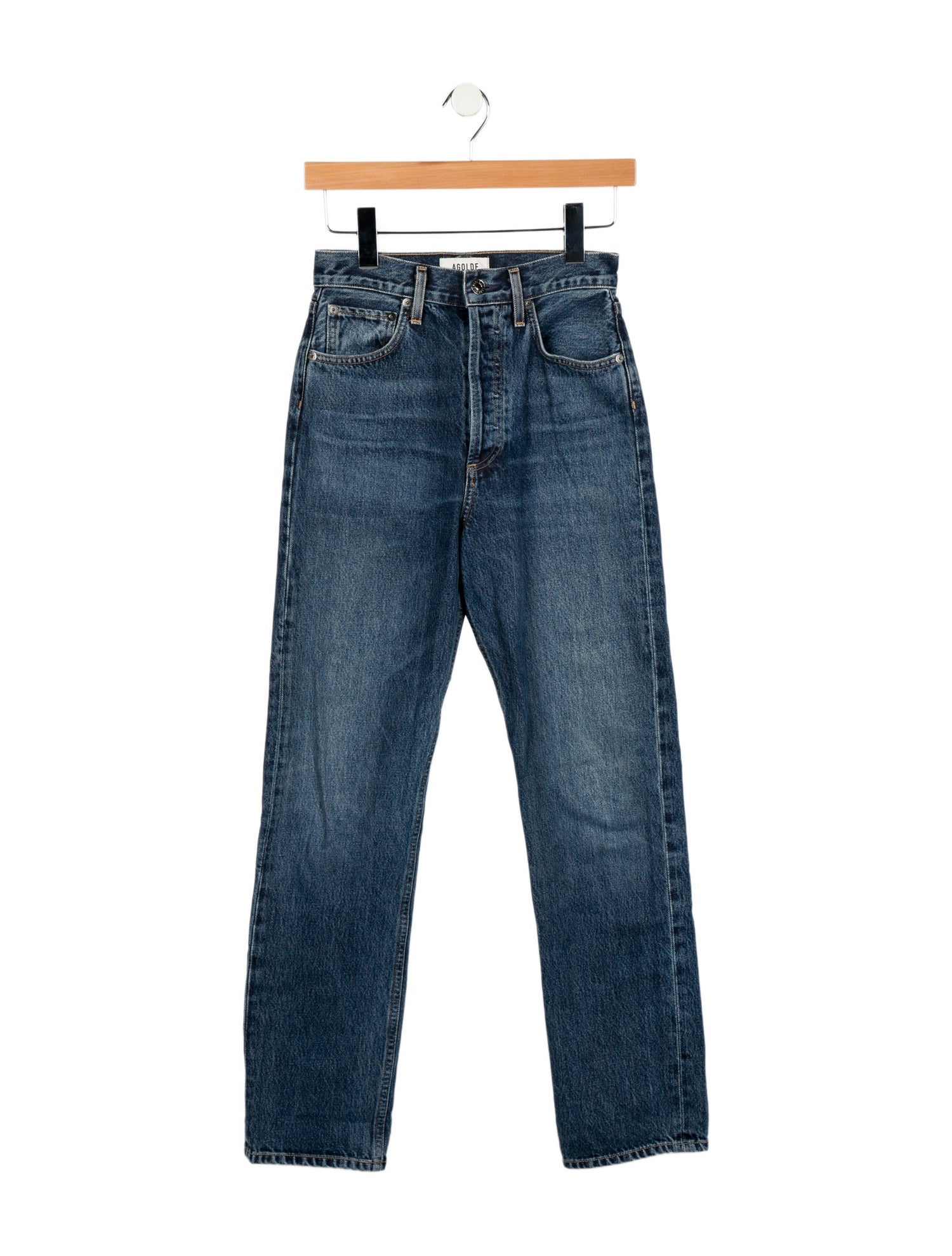 AGOLDE High-Rise Straight Leg Jeans