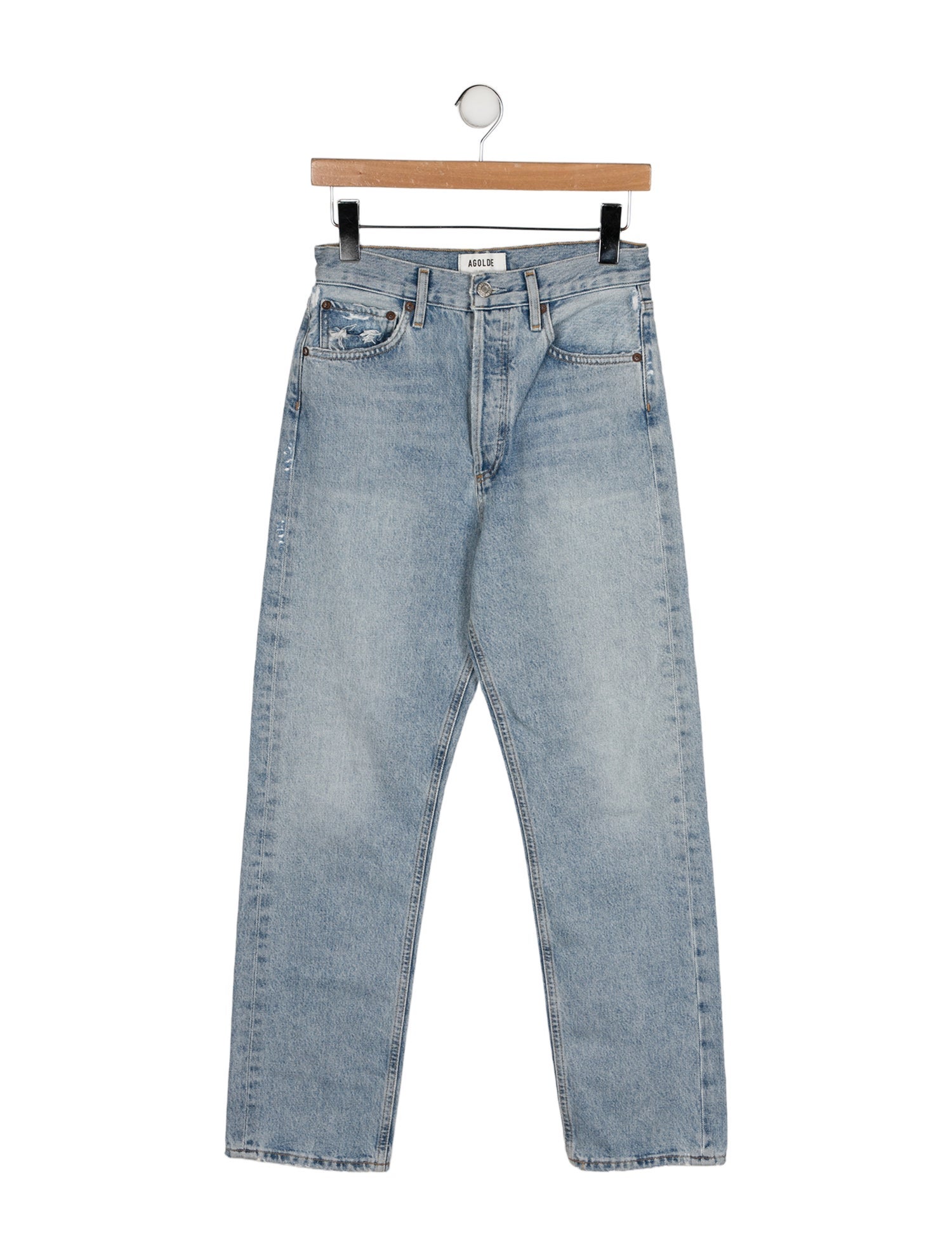 AGOLDE High-Rise Straight Leg Jeans