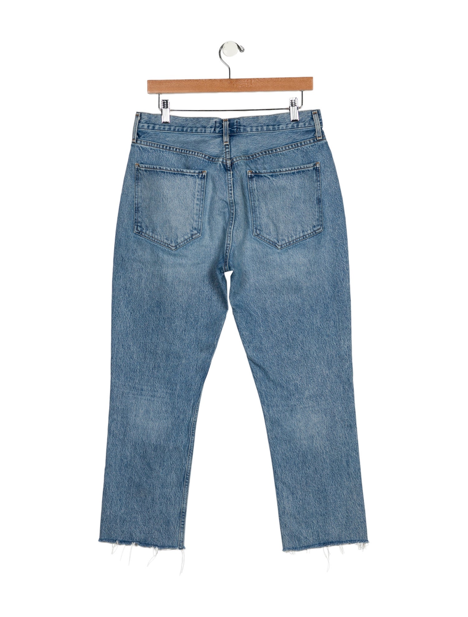 AGOLDE Mid-Rise Straight Leg Jeans