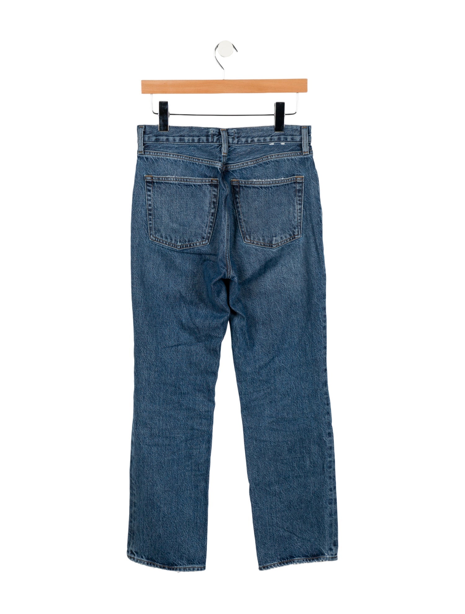 AGOLDE Mid-Rise Straight Leg Jeans