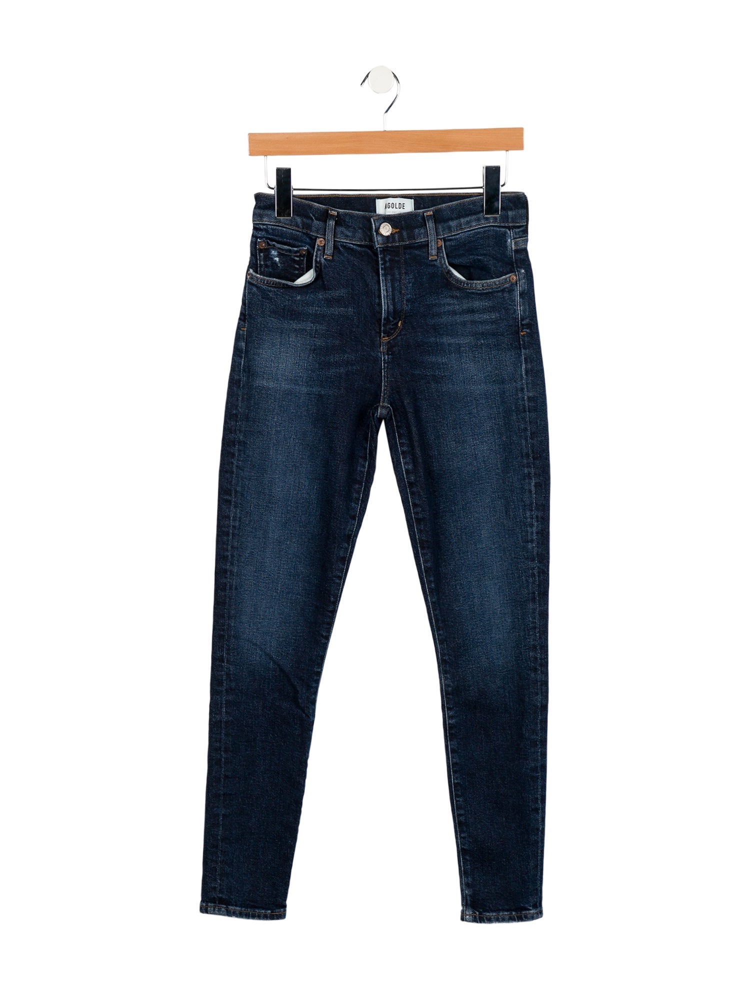 AGOLDE Mid-Rise Skinny Leg Jeans