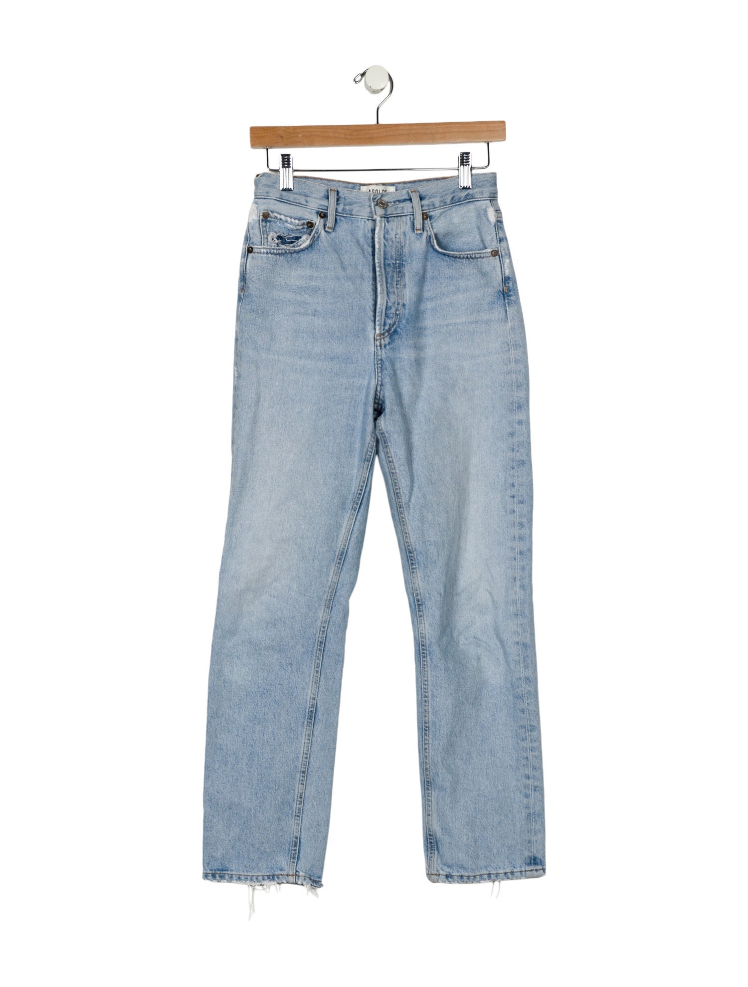 AGOLDE High-Rise Straight Leg Jeans