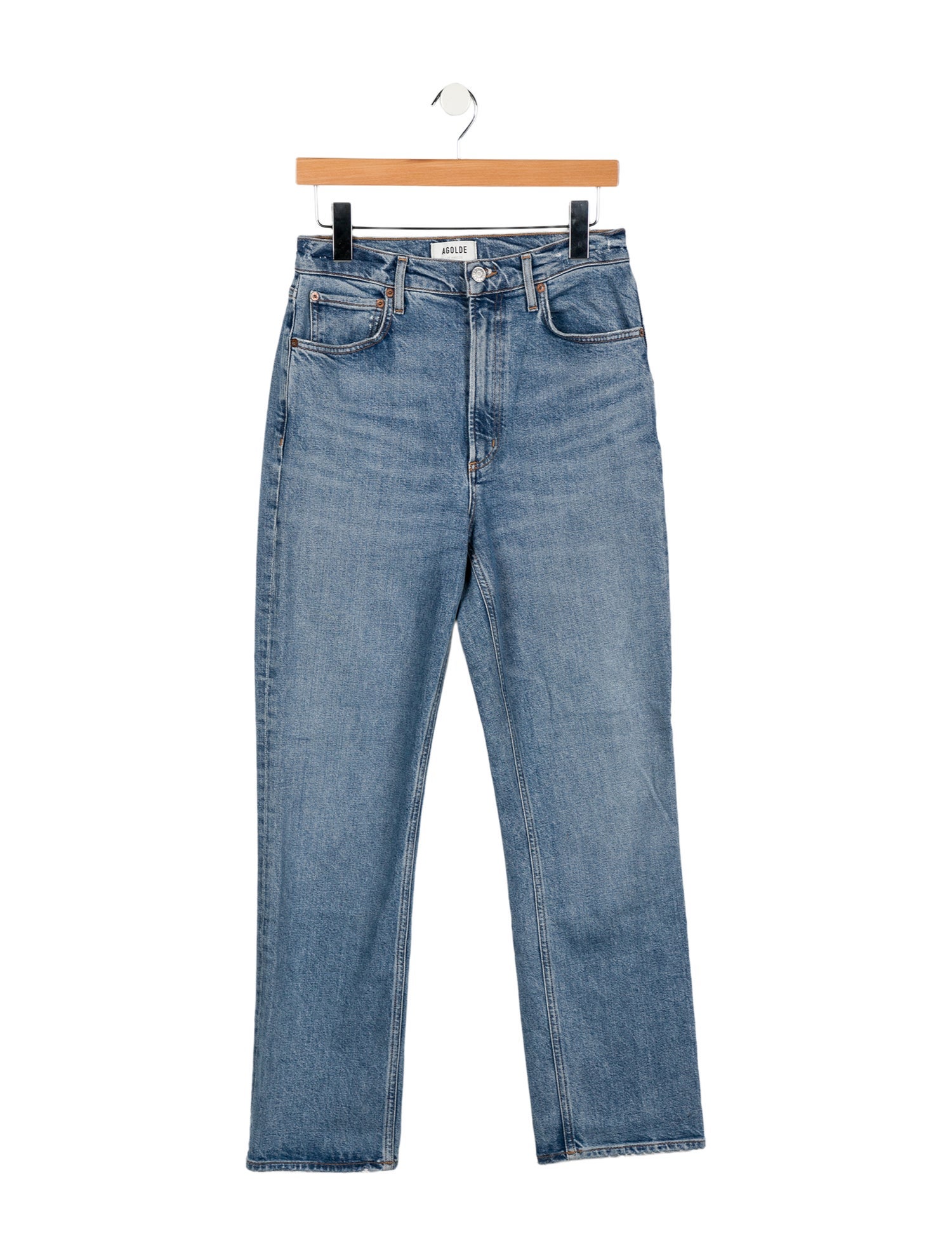 AGOLDE High-Rise Straight Leg Jeans