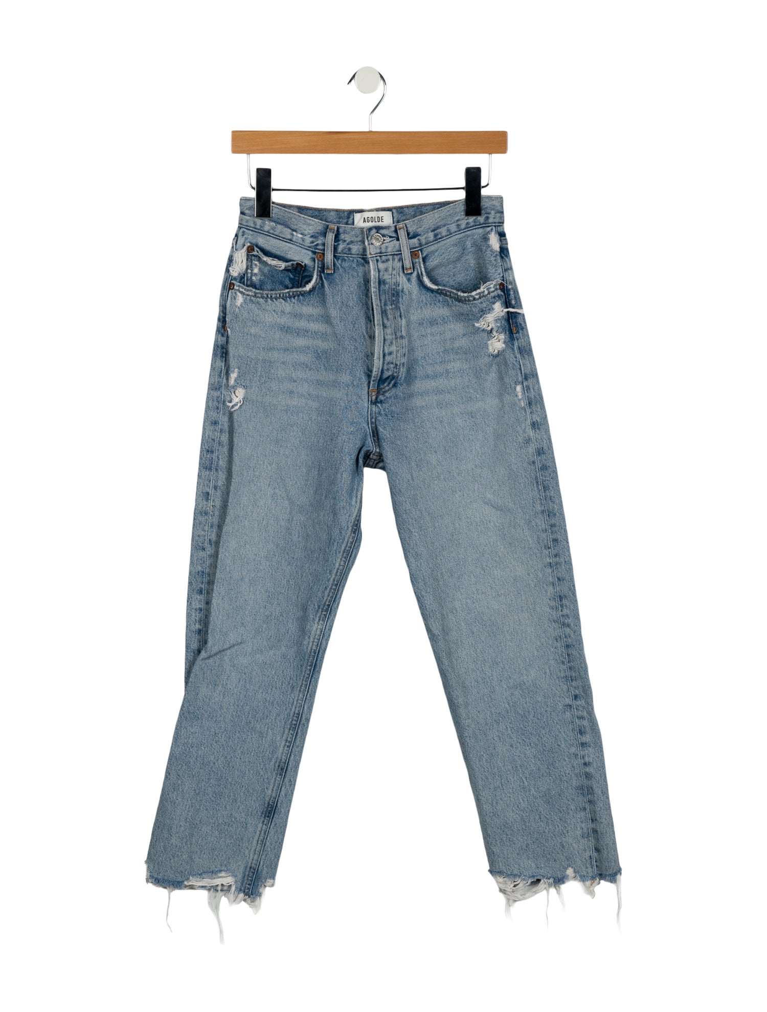 AGOLDE High-Rise Straight Leg Jeans