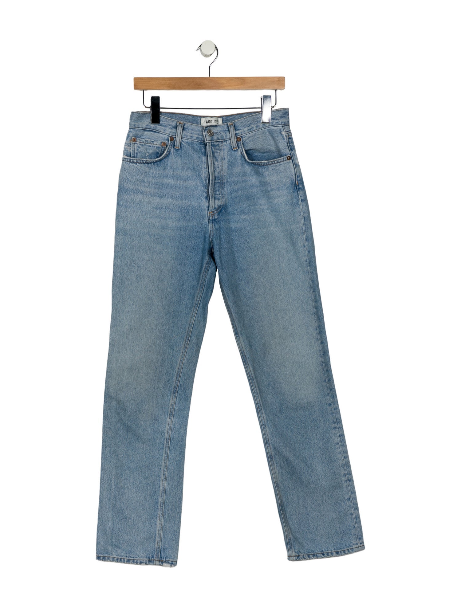 AGOLDE High-Rise Straight Leg Jeans